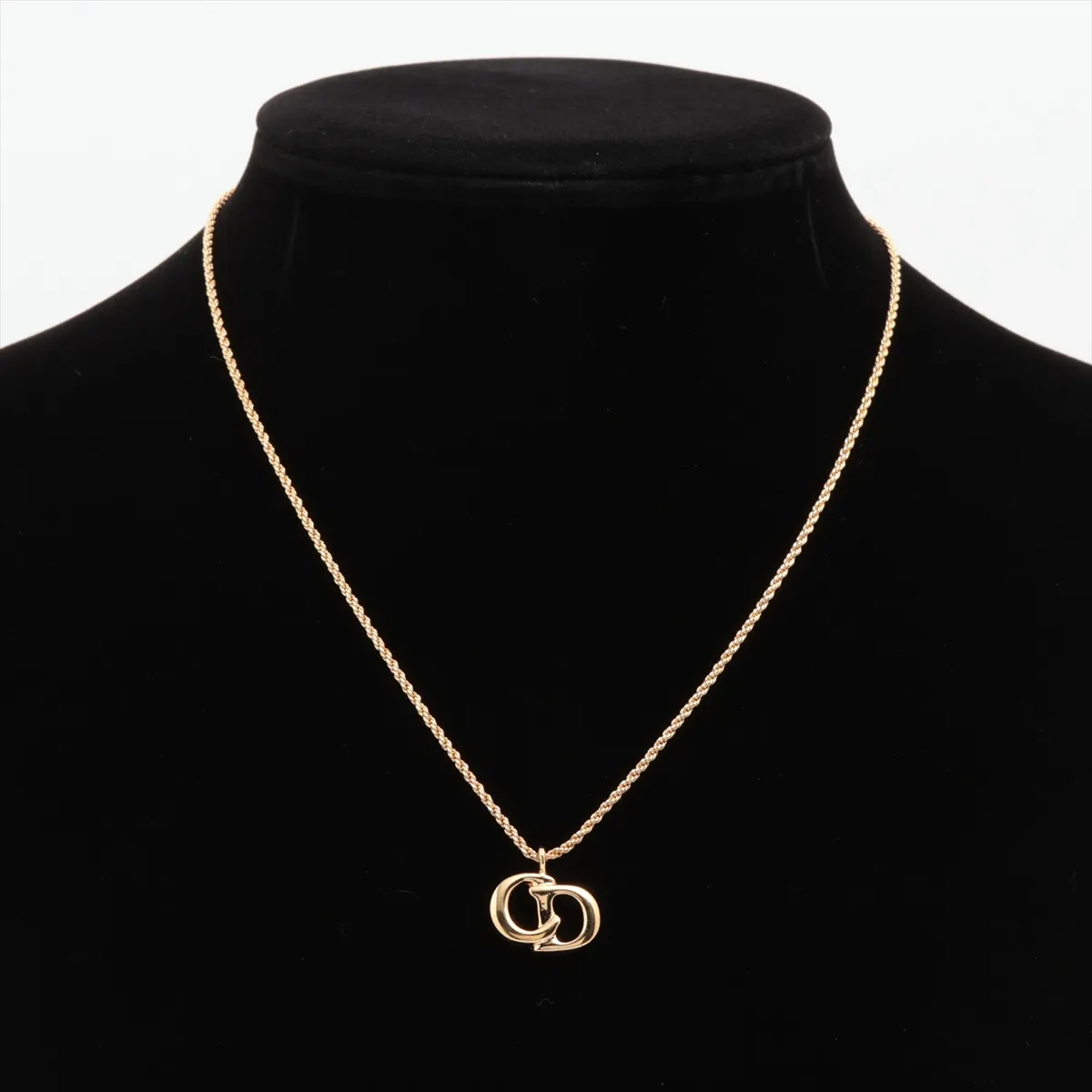 CD Logo Necklace GP Gold — view 5