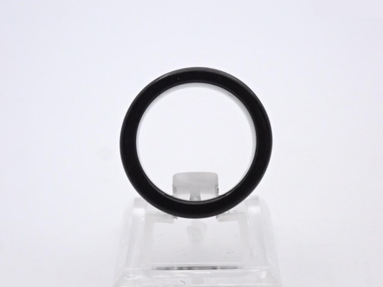 ring, plastic, black, size #13 — view 3