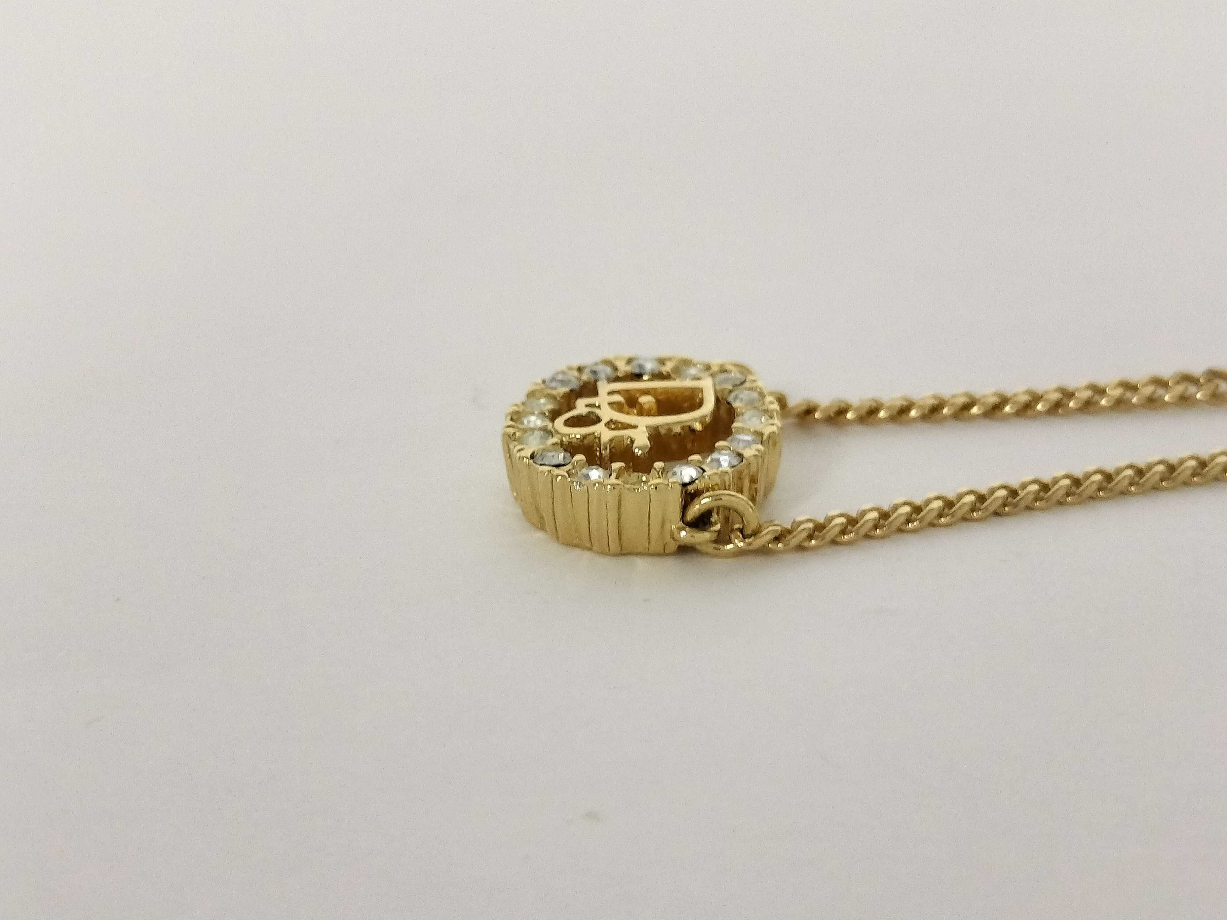 Logo Rhinestone Necklace — view 3