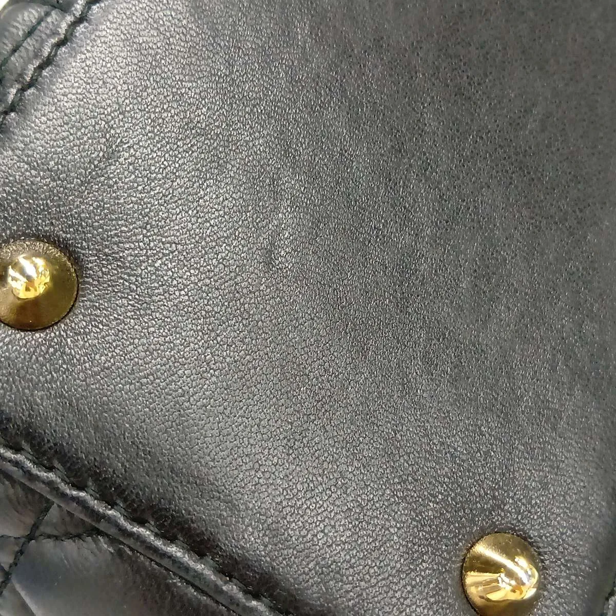Lady Dior Cannage Leather 2-Way Handbag, Black — view 14