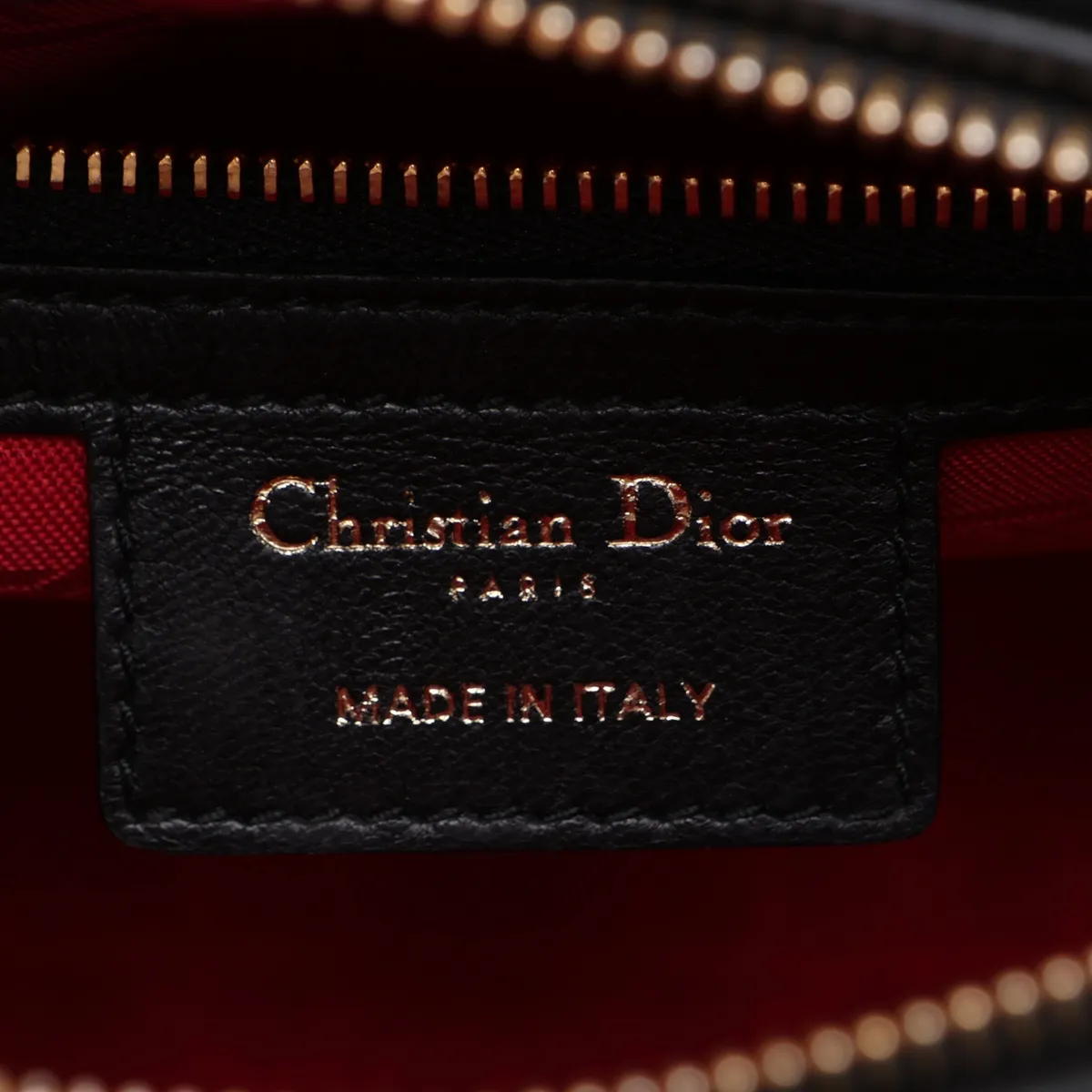 Lady Dior Cannage Leather 2-Way Handbag, Black — view 10