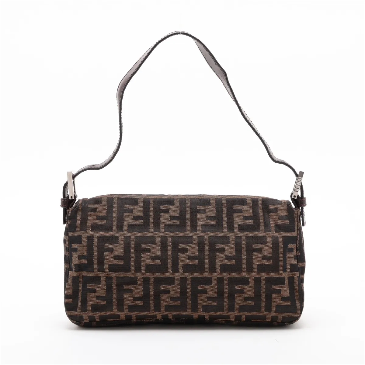 Zucca Mamma Bucket Canvas x Leather Shoulder Bag, Brown, 26424 — view 2