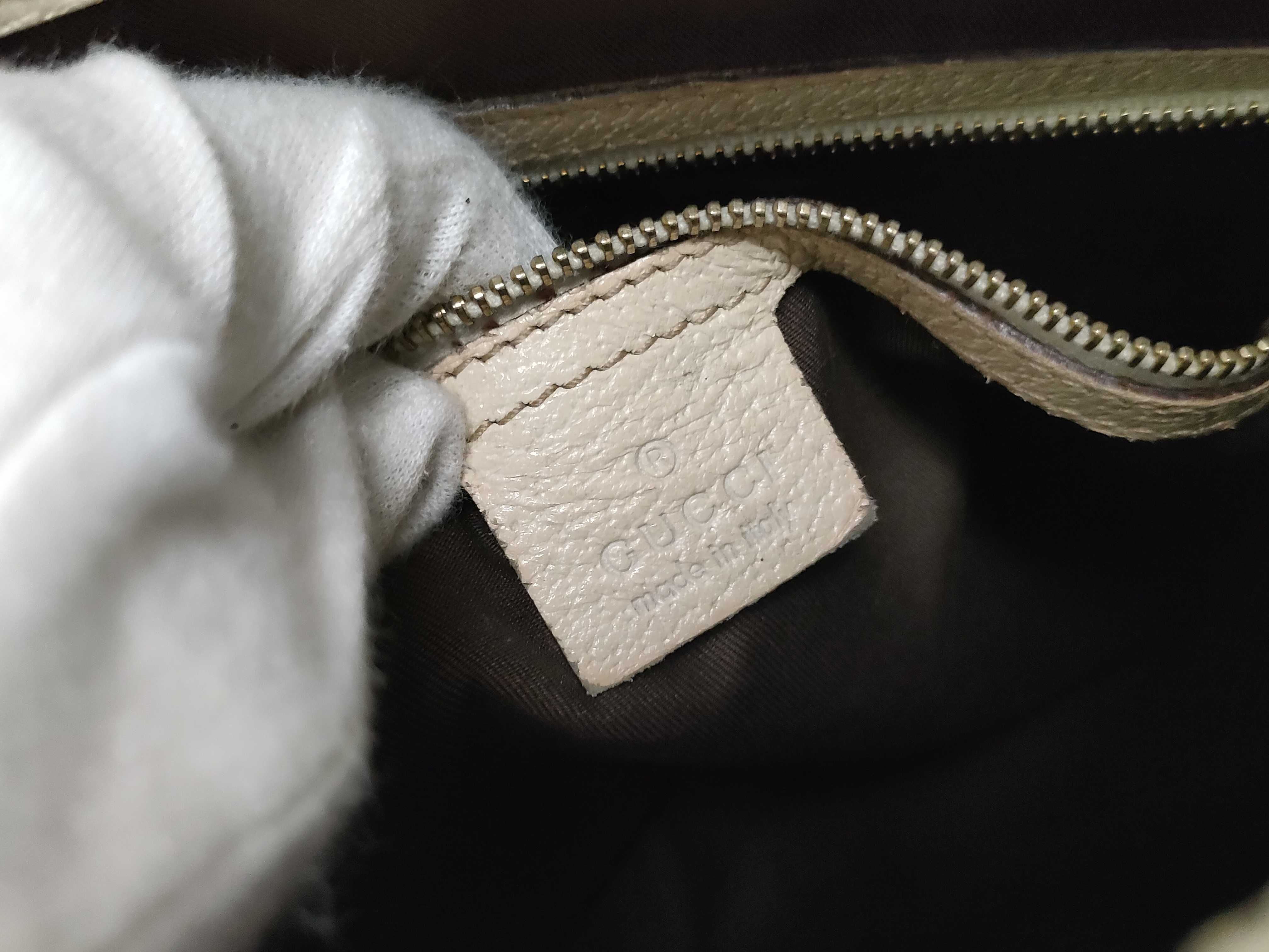 GG Canvas White Canvas GG Monogram Shoulder Bag — view 11