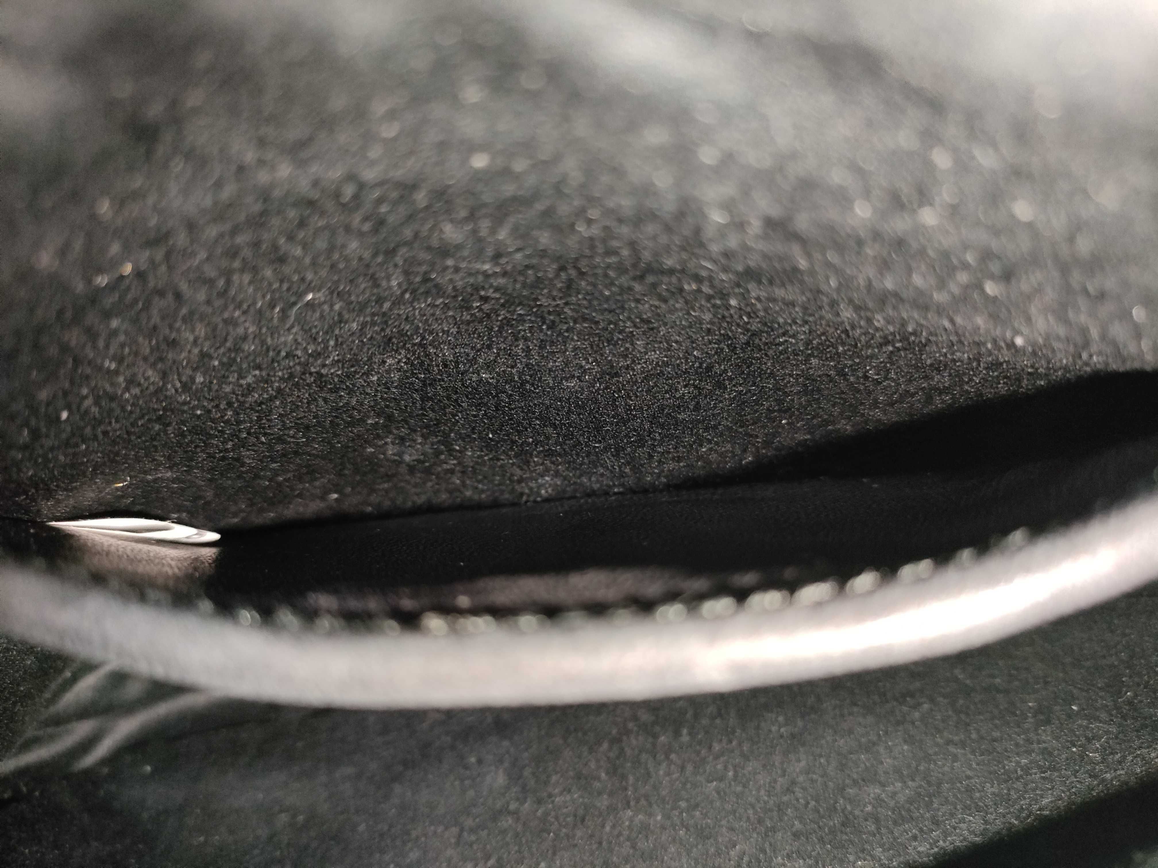 Matelassé Leather Shoulder Bag, Black, Serial Number — view 11