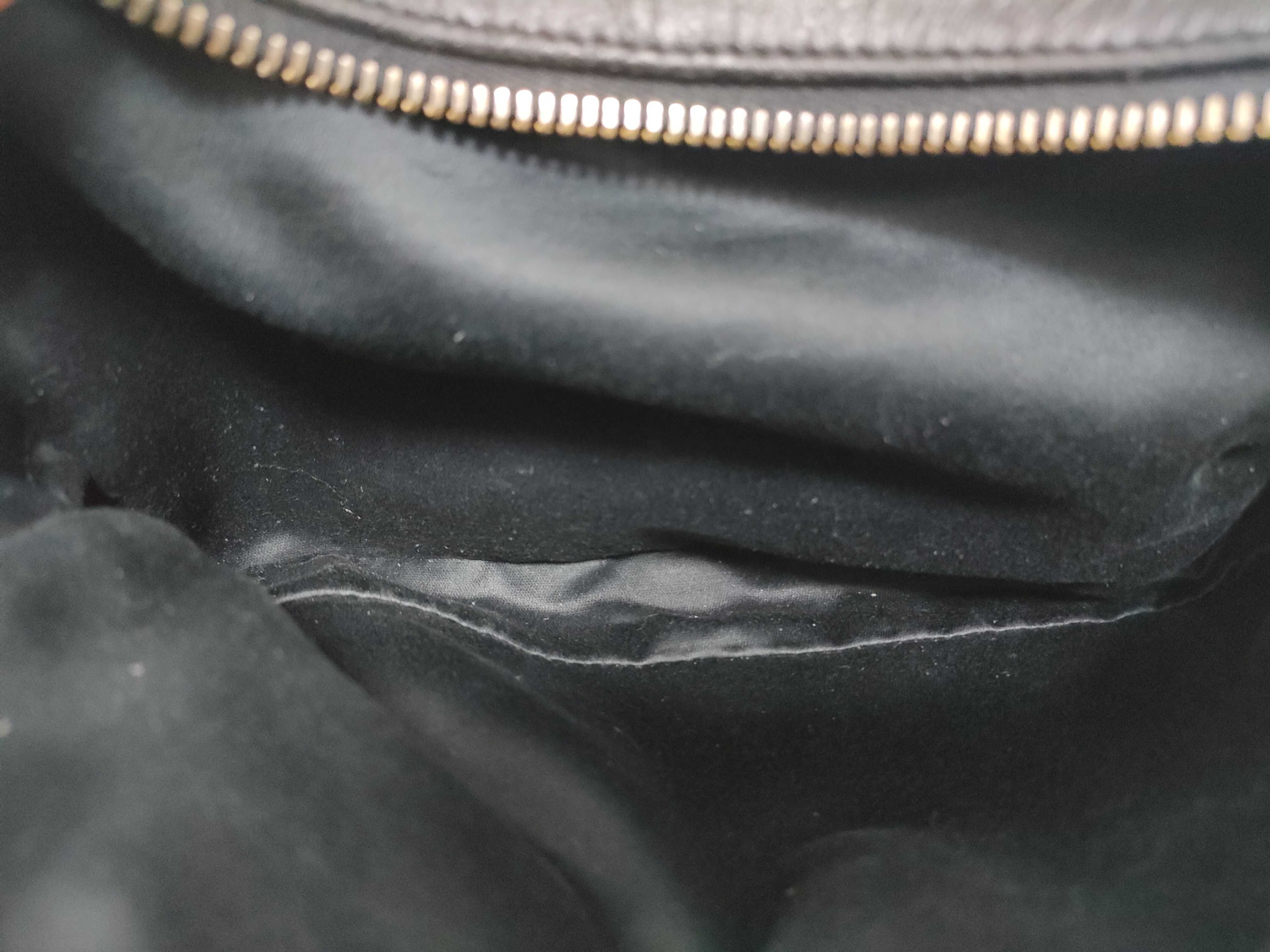 Matelassé Leather Shoulder Bag, Black, Serial Number — view 13