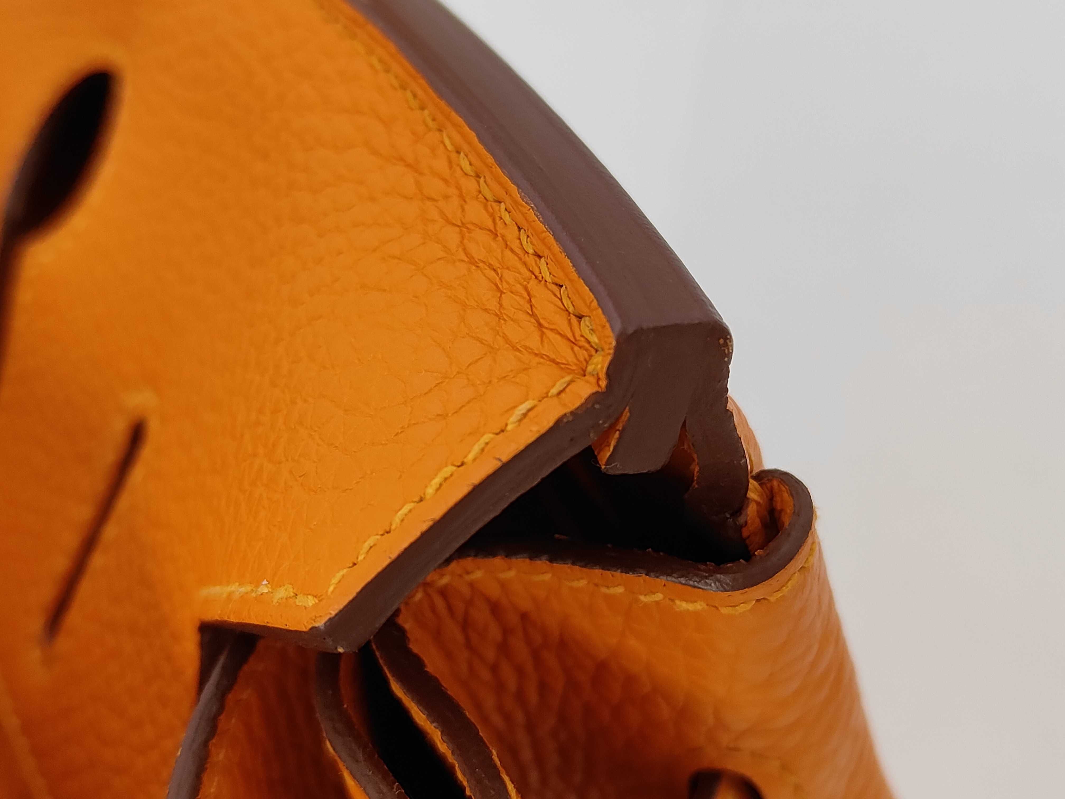 Birkin 30 Apricot Taurillon Clemence Leather Silver Hardware C Stamp Handbag — view 14