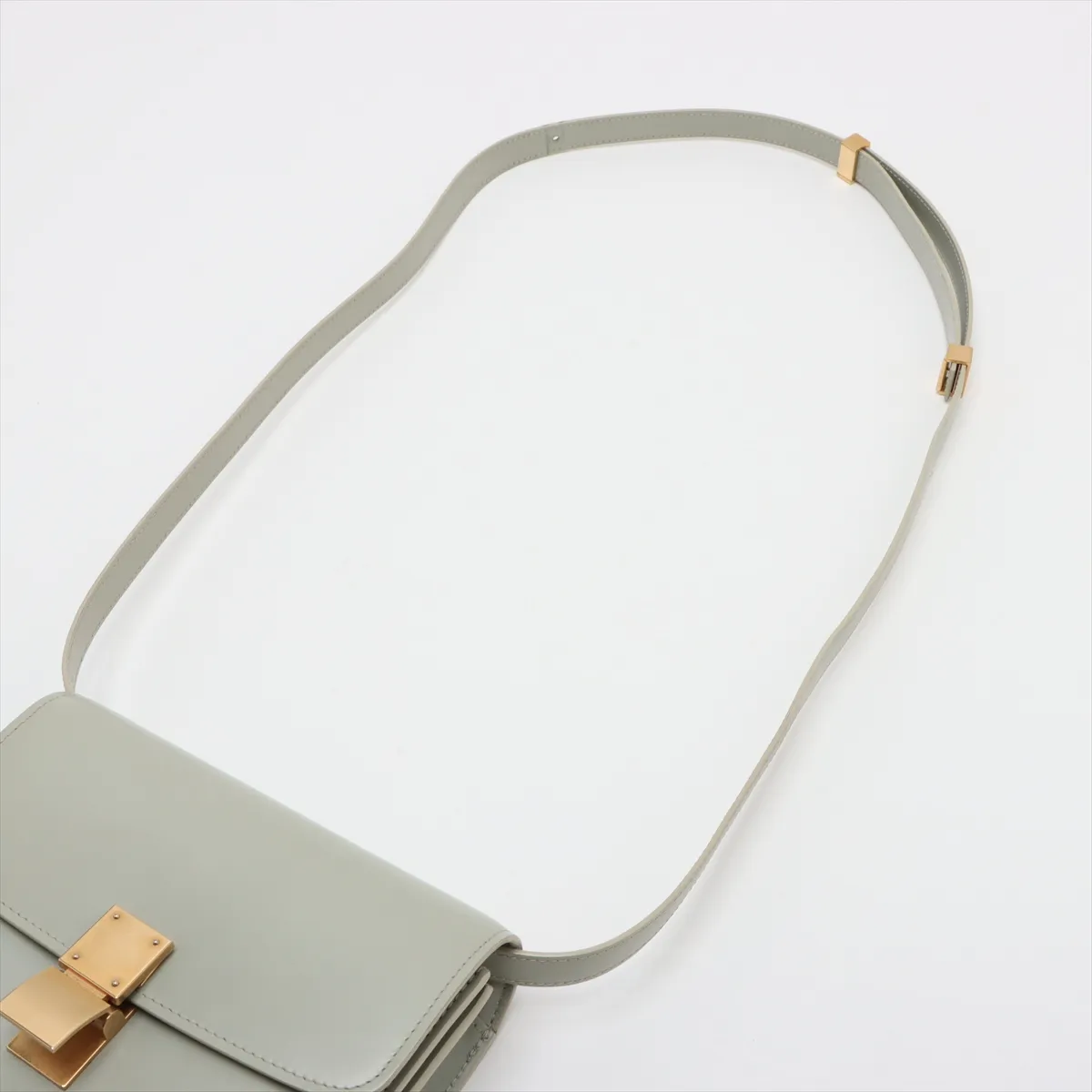 Classic Box Small Leather Shoulder Bag Green F Mark — view 5