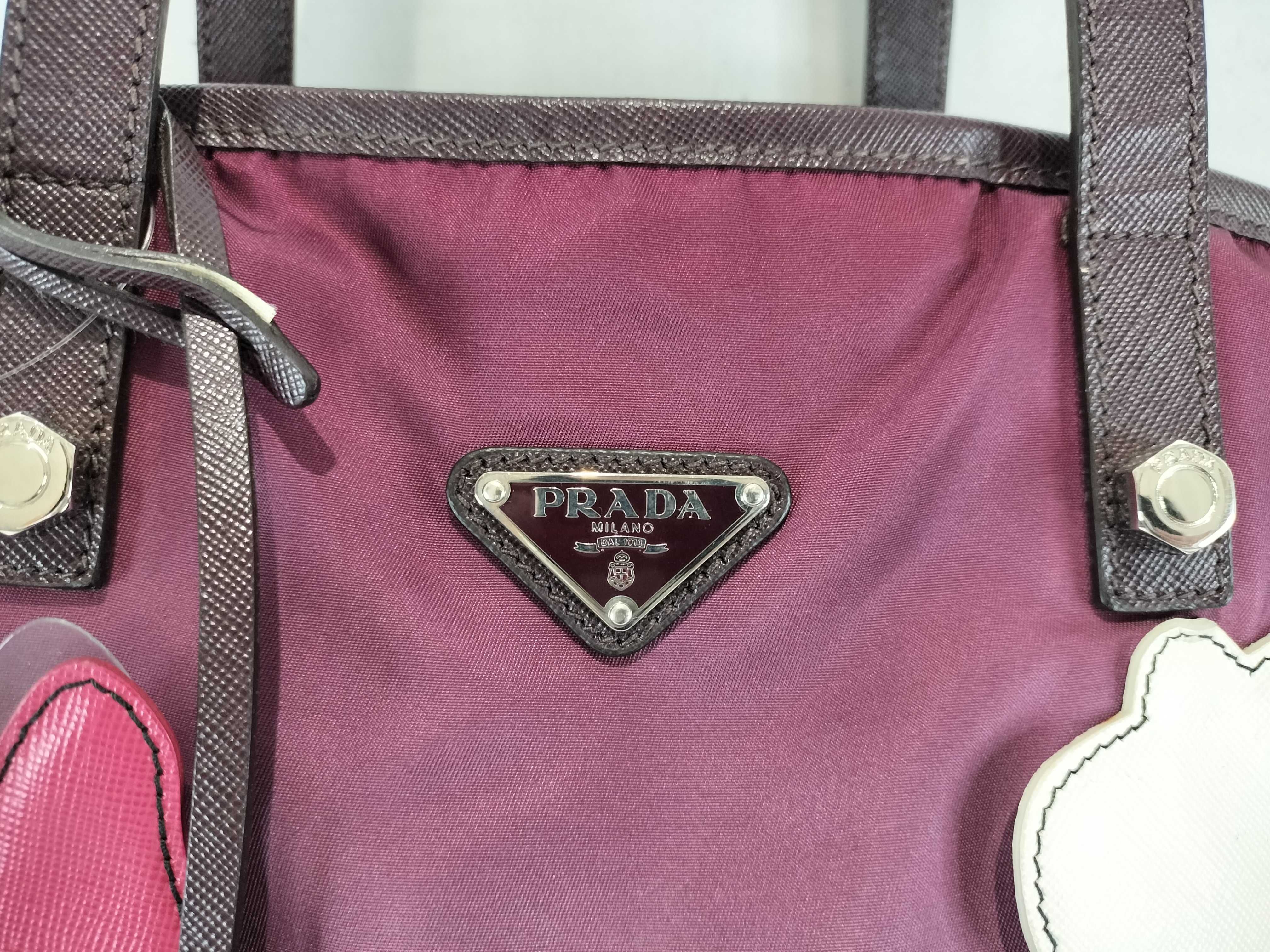 Nylon Applique Tote Bag Handbag — view 2
