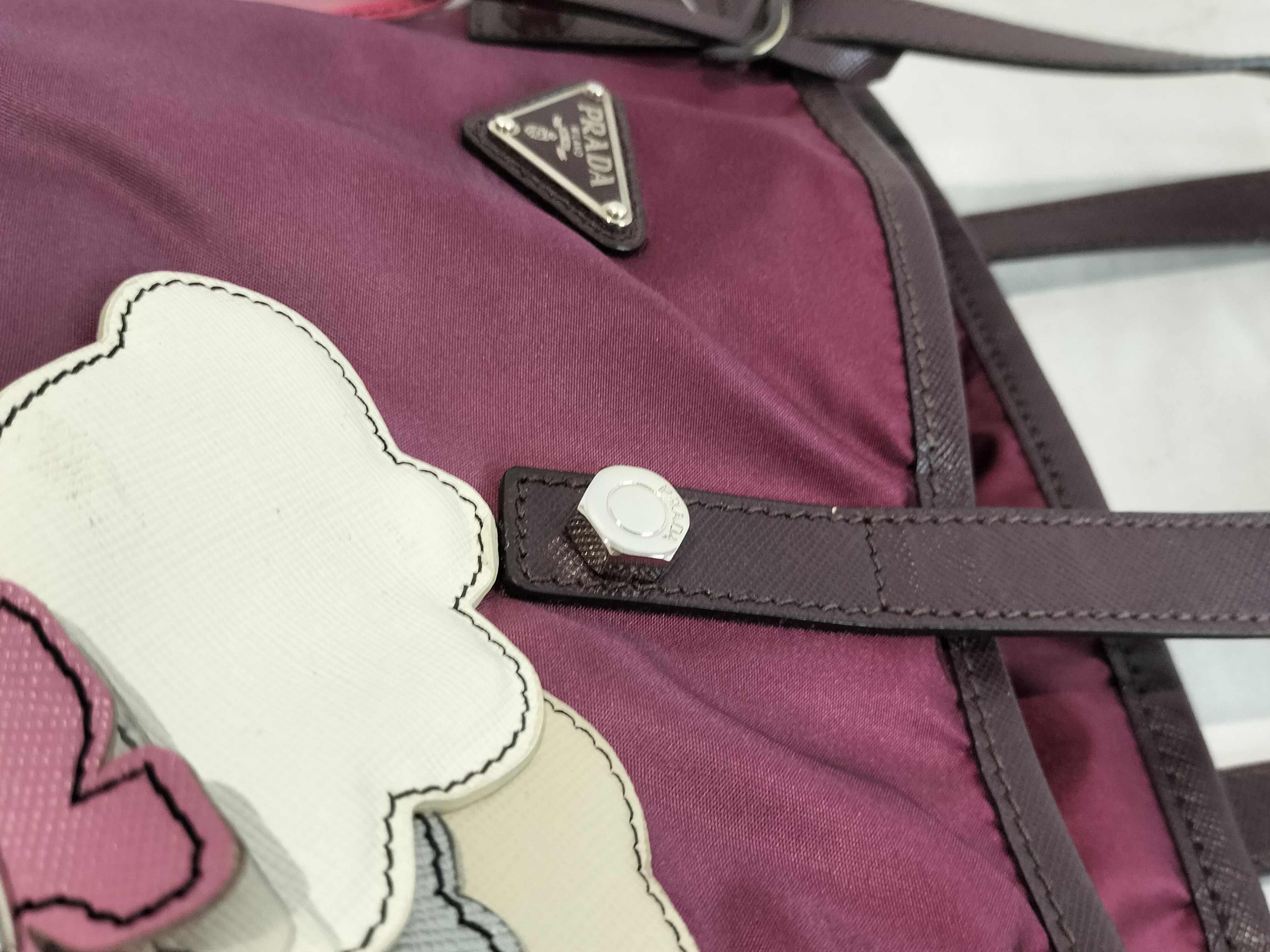 Nylon Applique Tote Bag Handbag — view 6