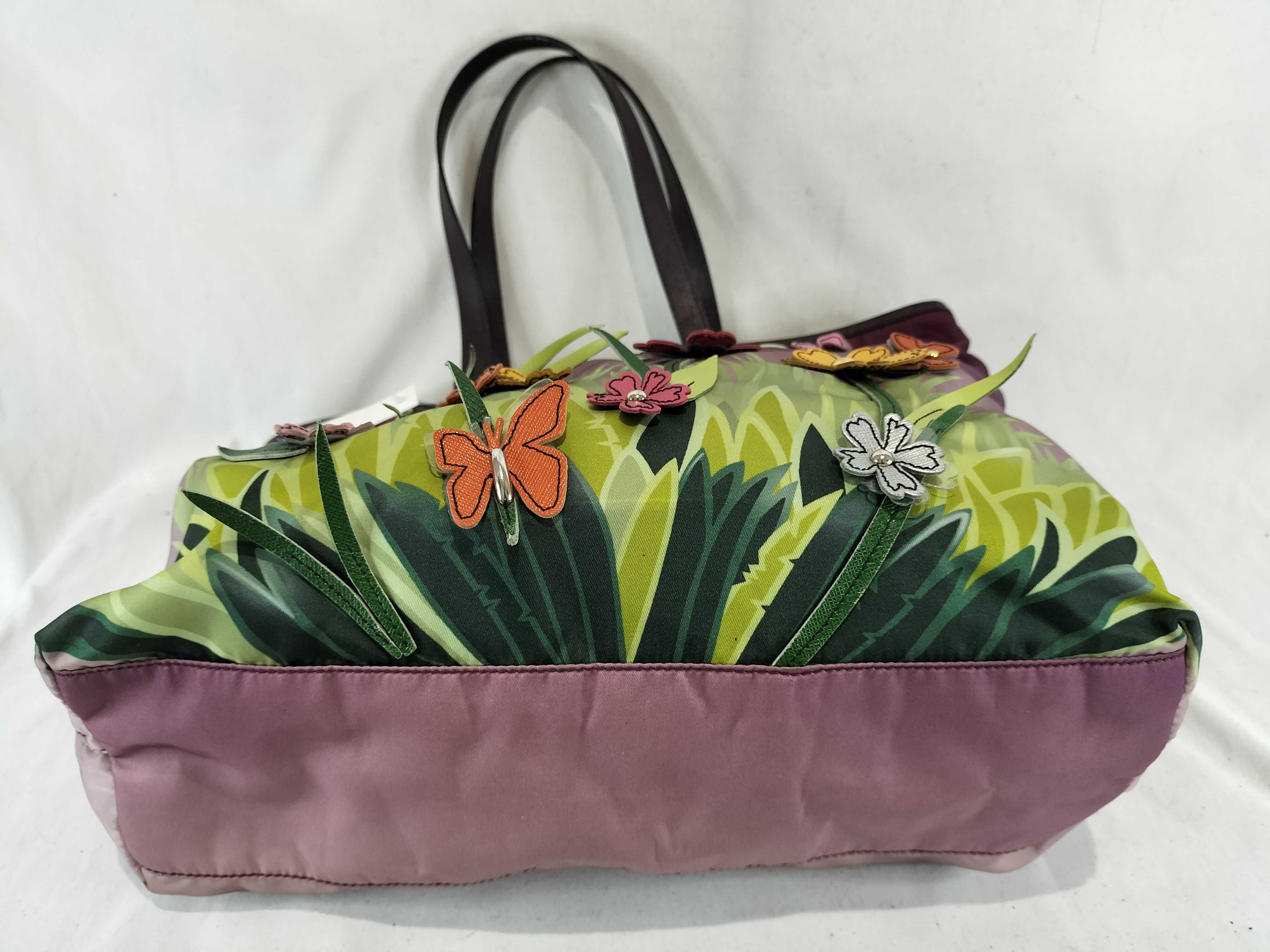 Nylon Applique Tote Bag Handbag — view 8