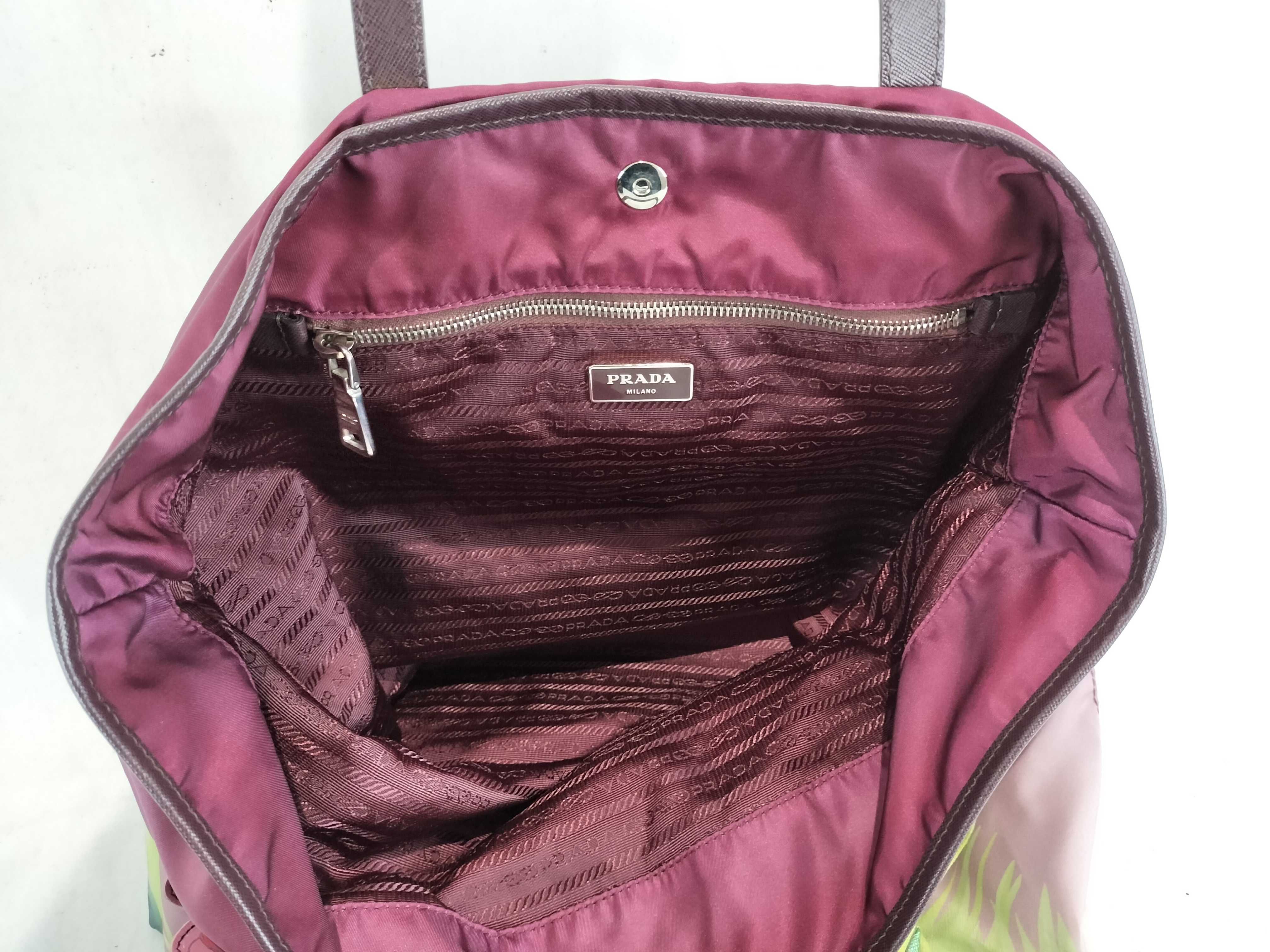 Nylon Applique Tote Bag Handbag — view 9