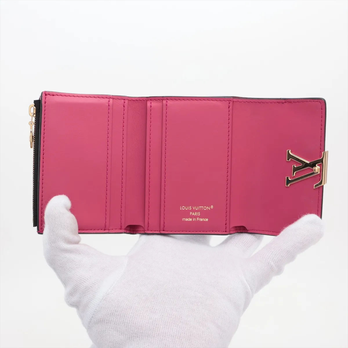 Taurillon Portefeuille Capucines XS M68587 Noir Compact Wallet (RFID detected) — view 4