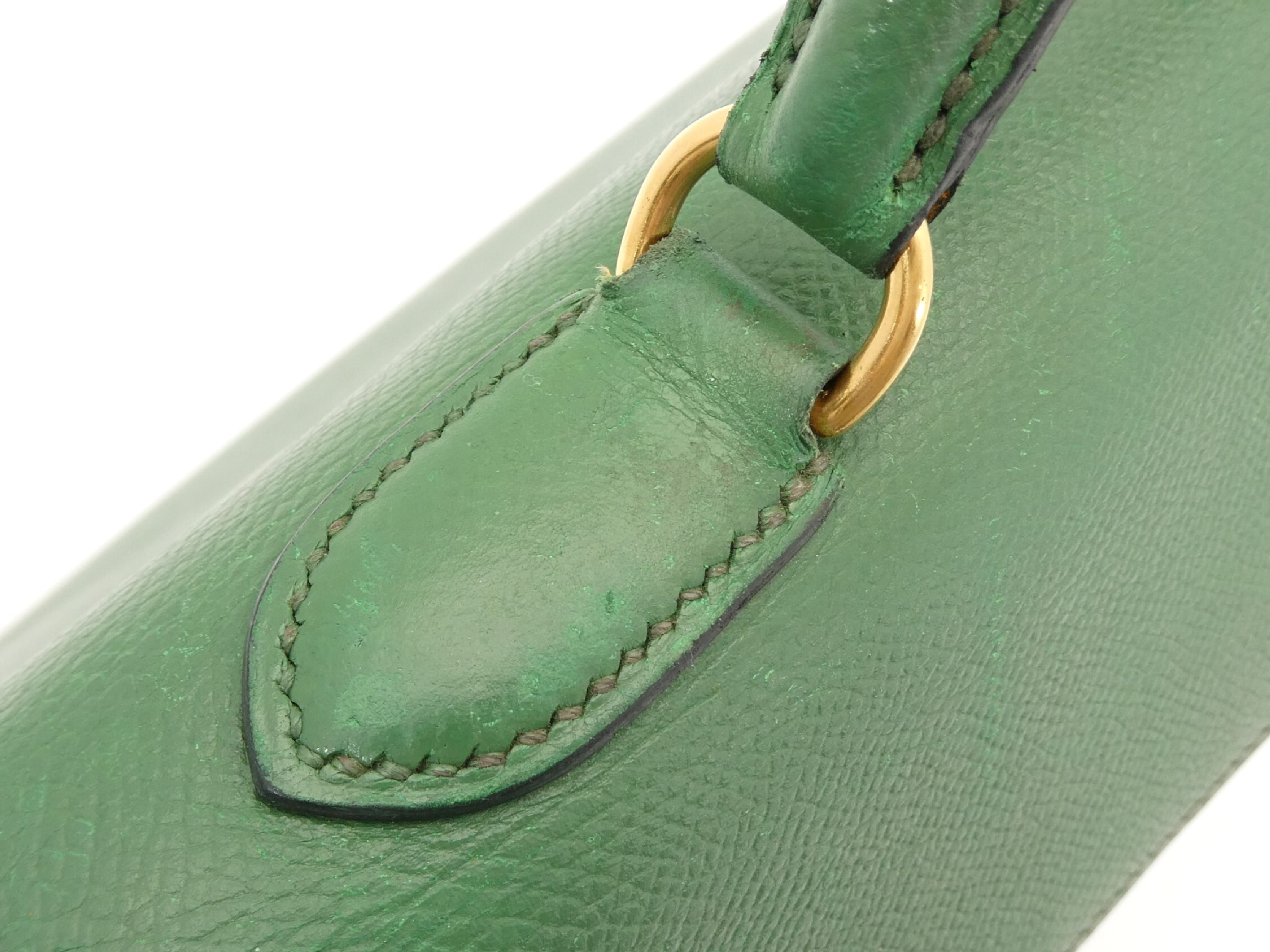 Kelly 32 Courchevel 2-Way Handbag with X Stamp — view 12