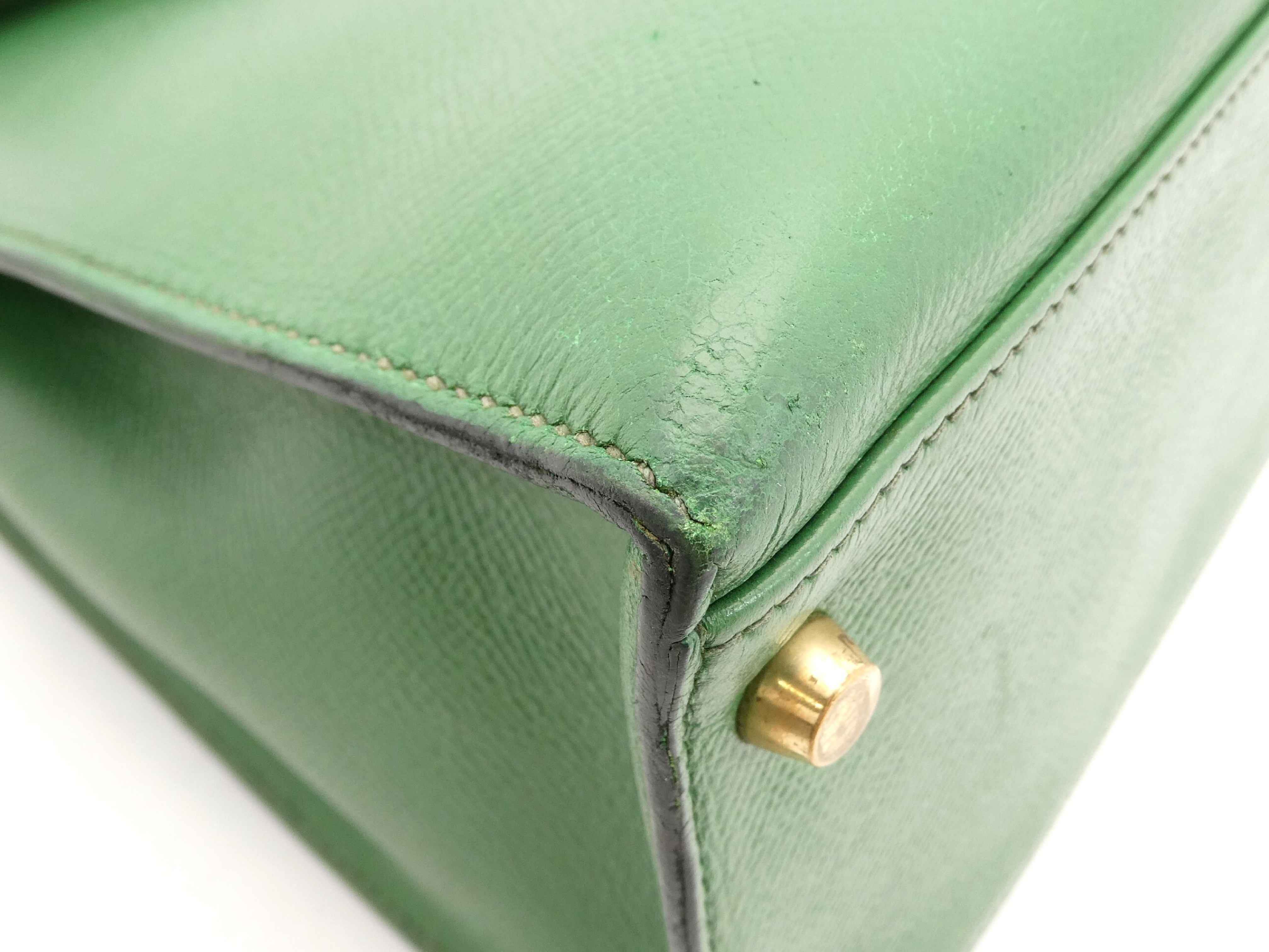 Kelly 32 Courchevel 2-Way Handbag with X Stamp — view 13