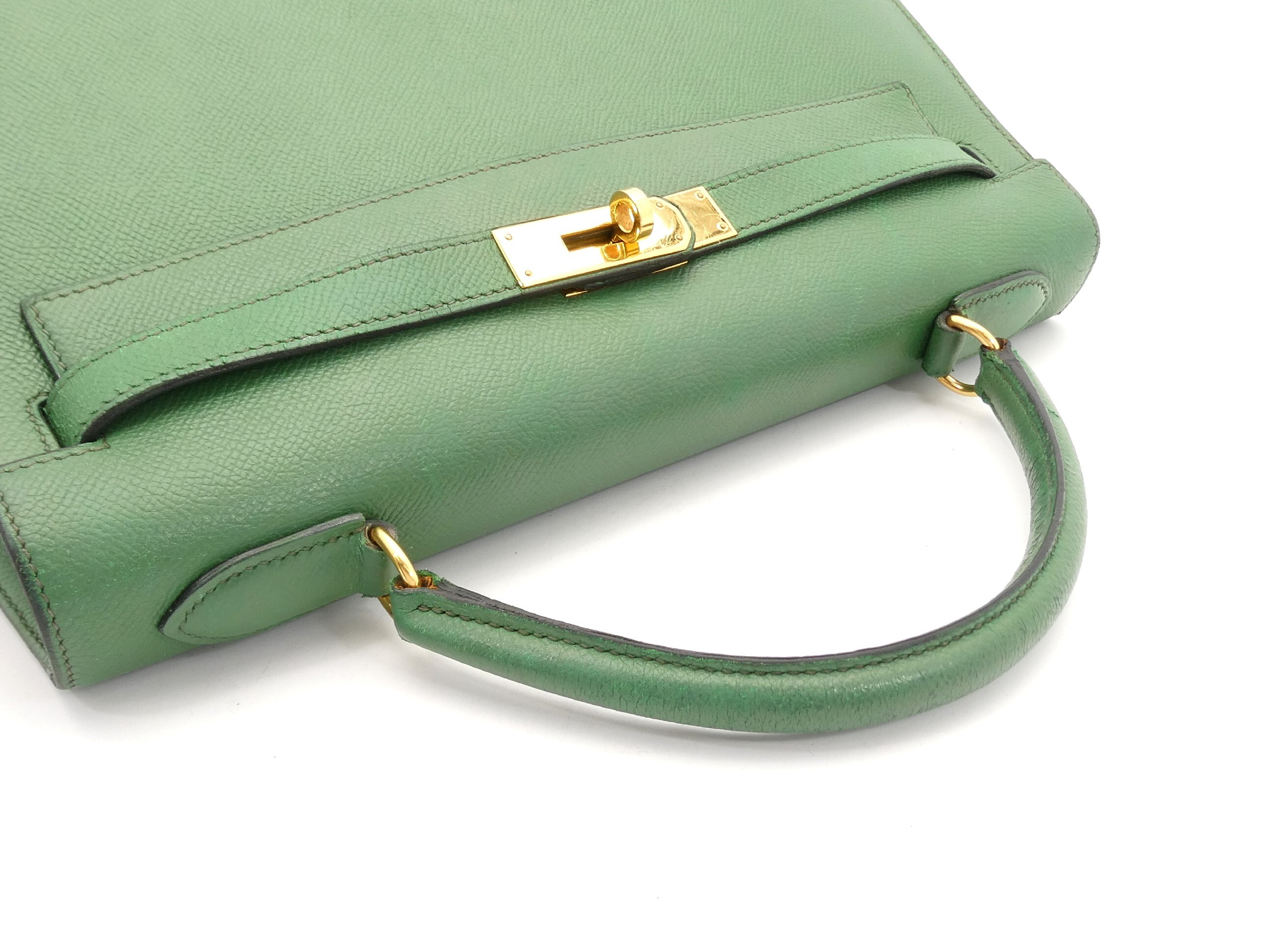 Kelly 32 Courchevel 2-Way Handbag with X Stamp — view 6
