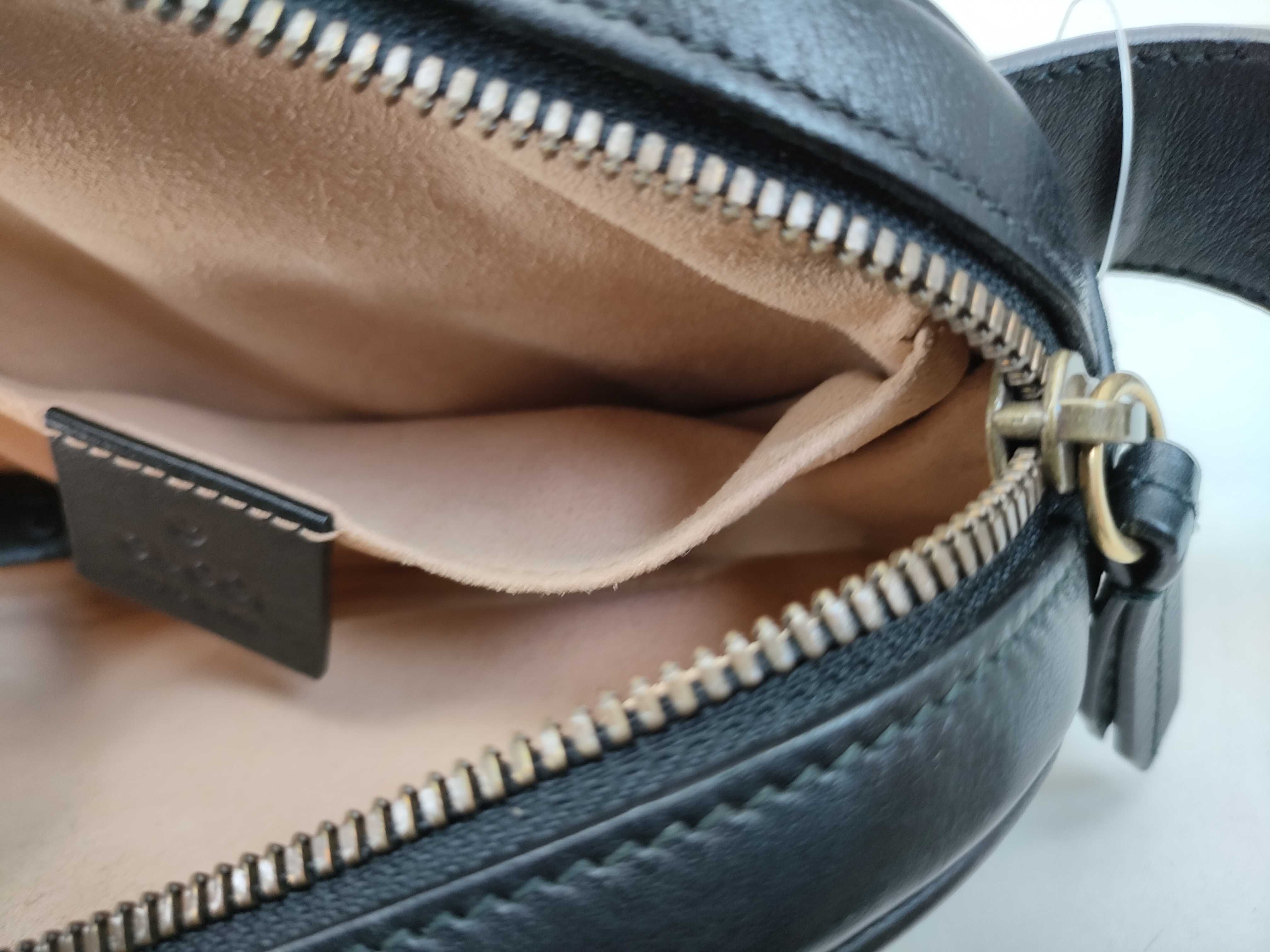 GG Marmont Quilted Belt Bag, Black — view 11