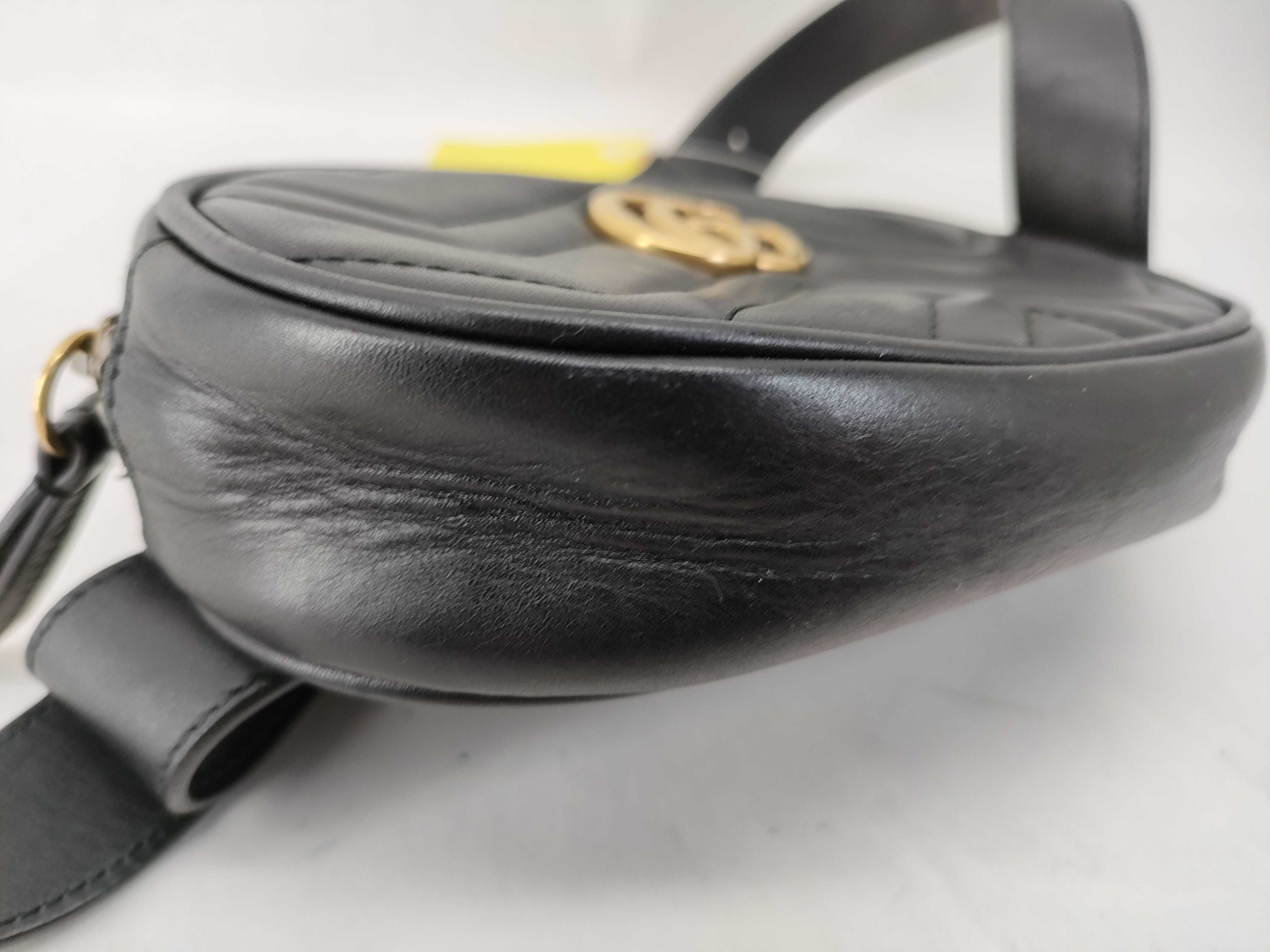 GG Marmont Quilted Belt Bag, Black — view 4