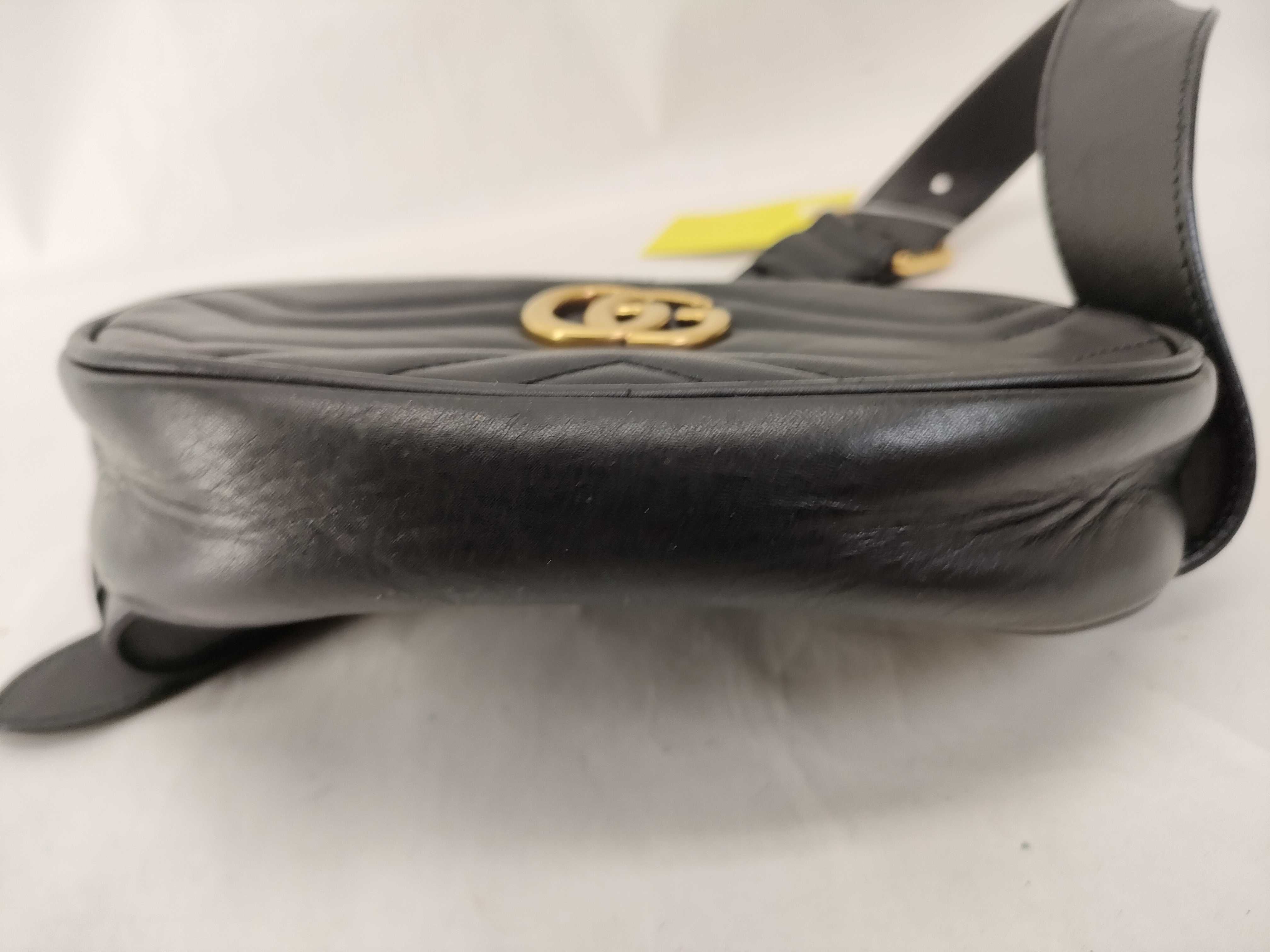 GG Marmont Quilted Belt Bag, Black — view 5