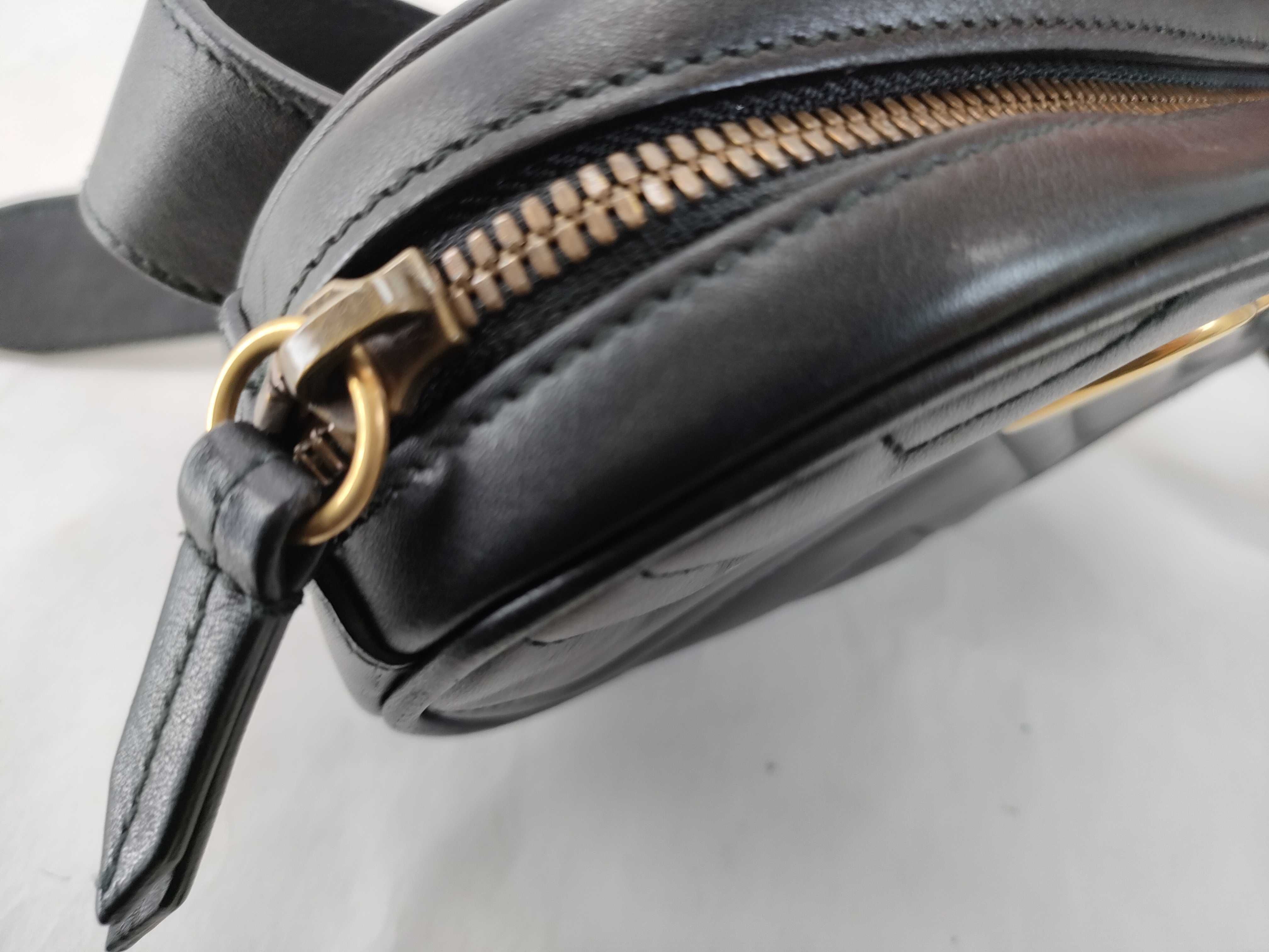 GG Marmont Quilted Belt Bag, Black — view 6
