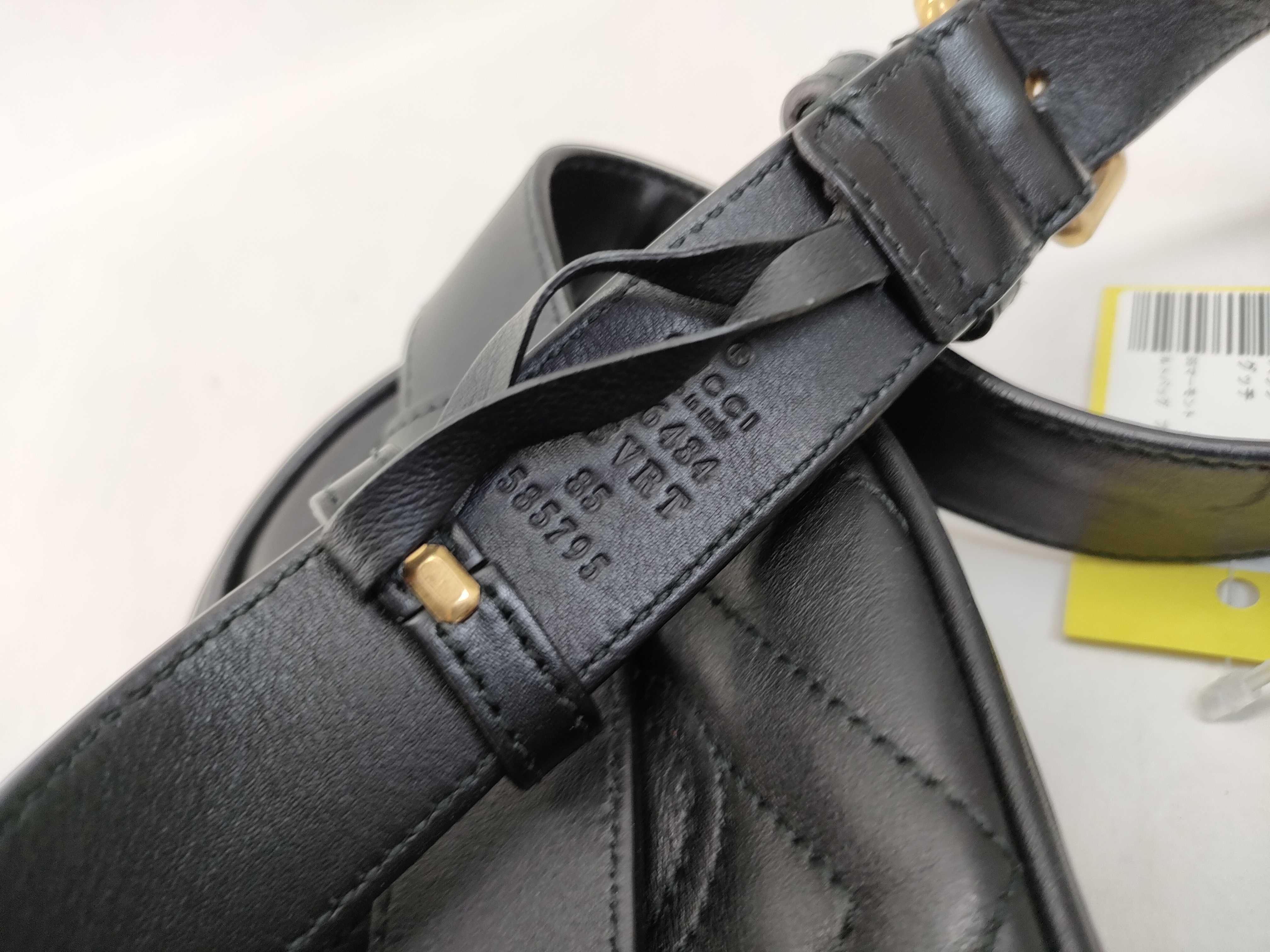 GG Marmont Quilted Belt Bag, Black — view 8