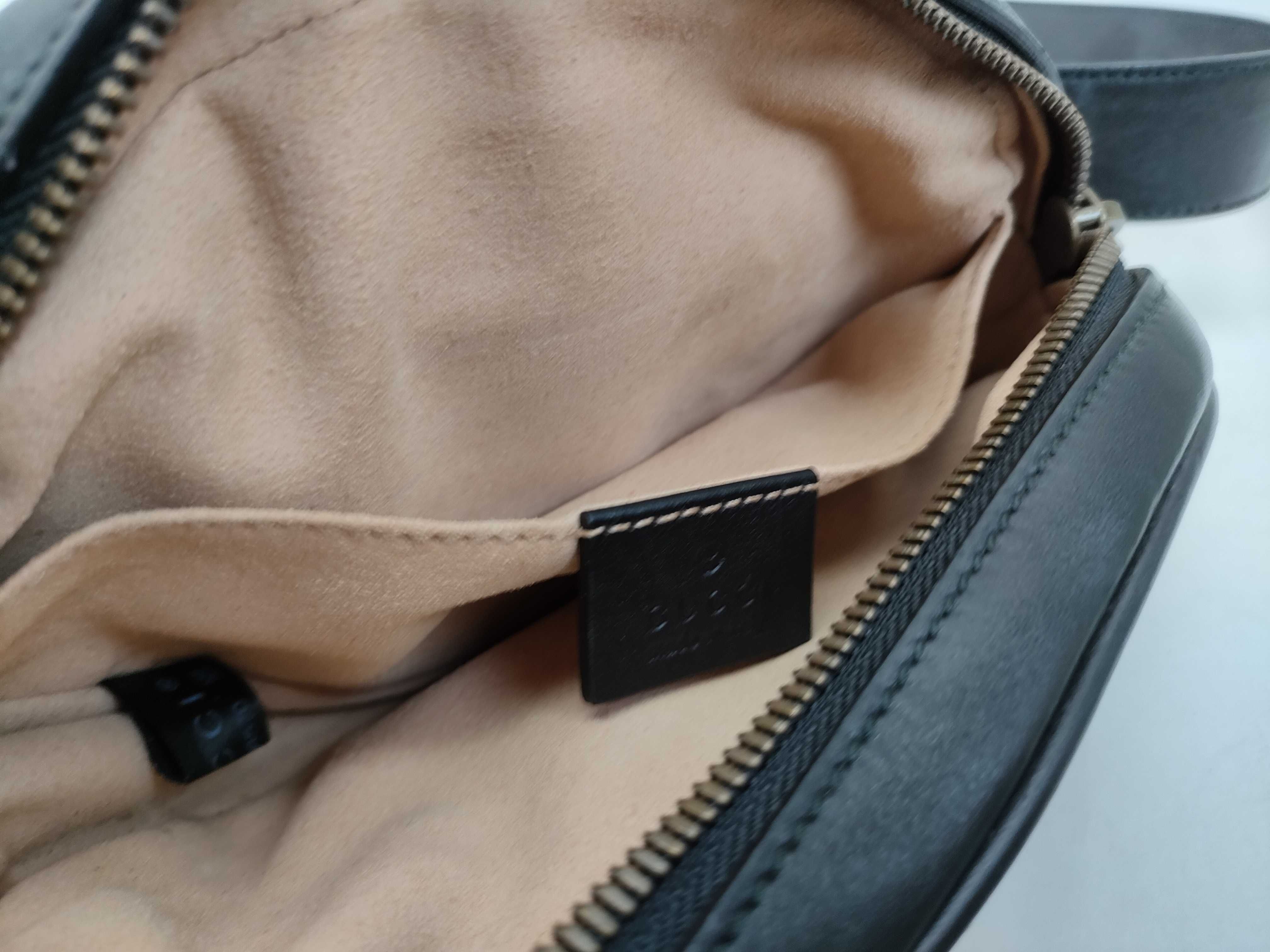 GG Marmont Quilted Belt Bag, Black — view 9