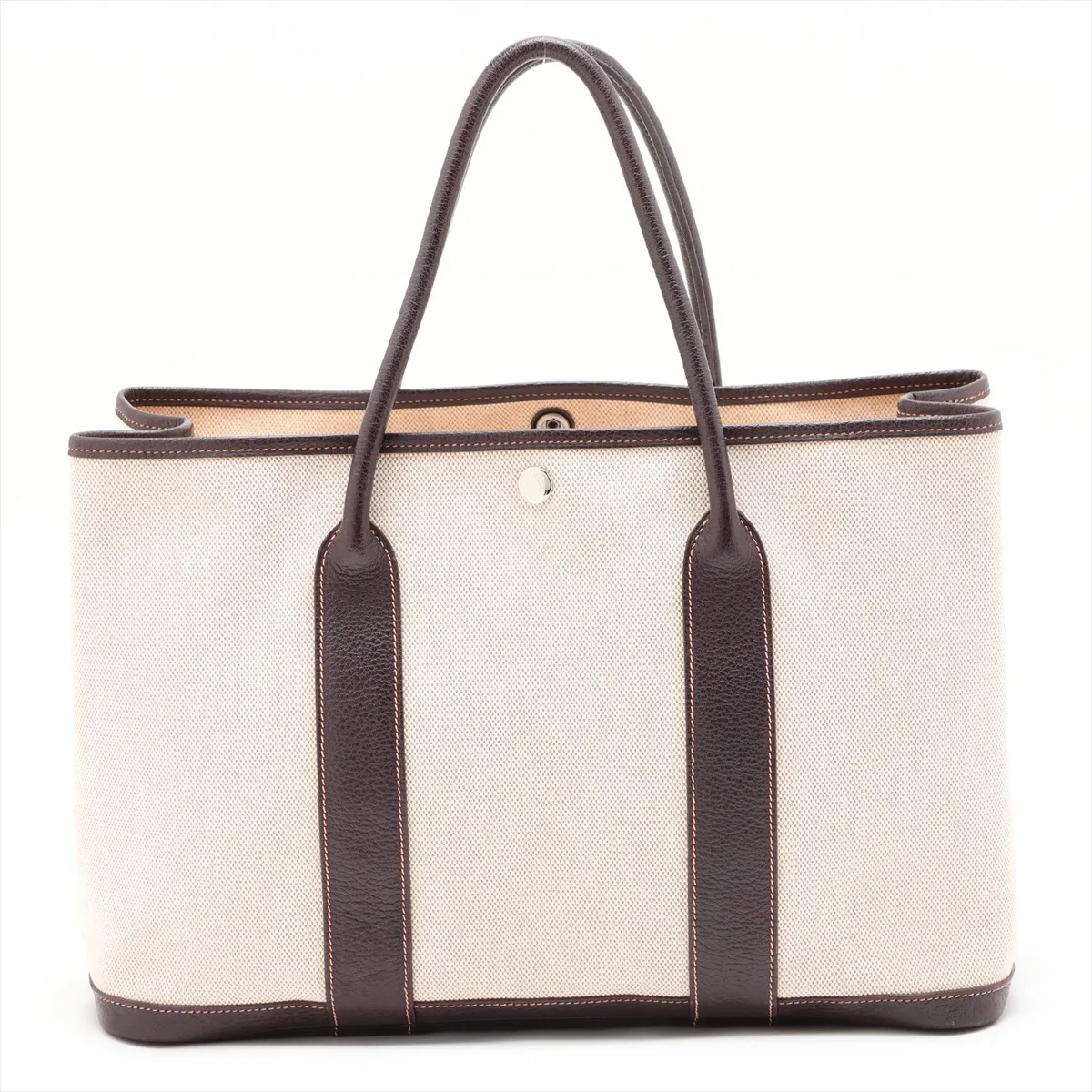 Garden Party 36 PM Toile H x Buffle Beige x Brown Silver Hardware I: 2005 — view 2
