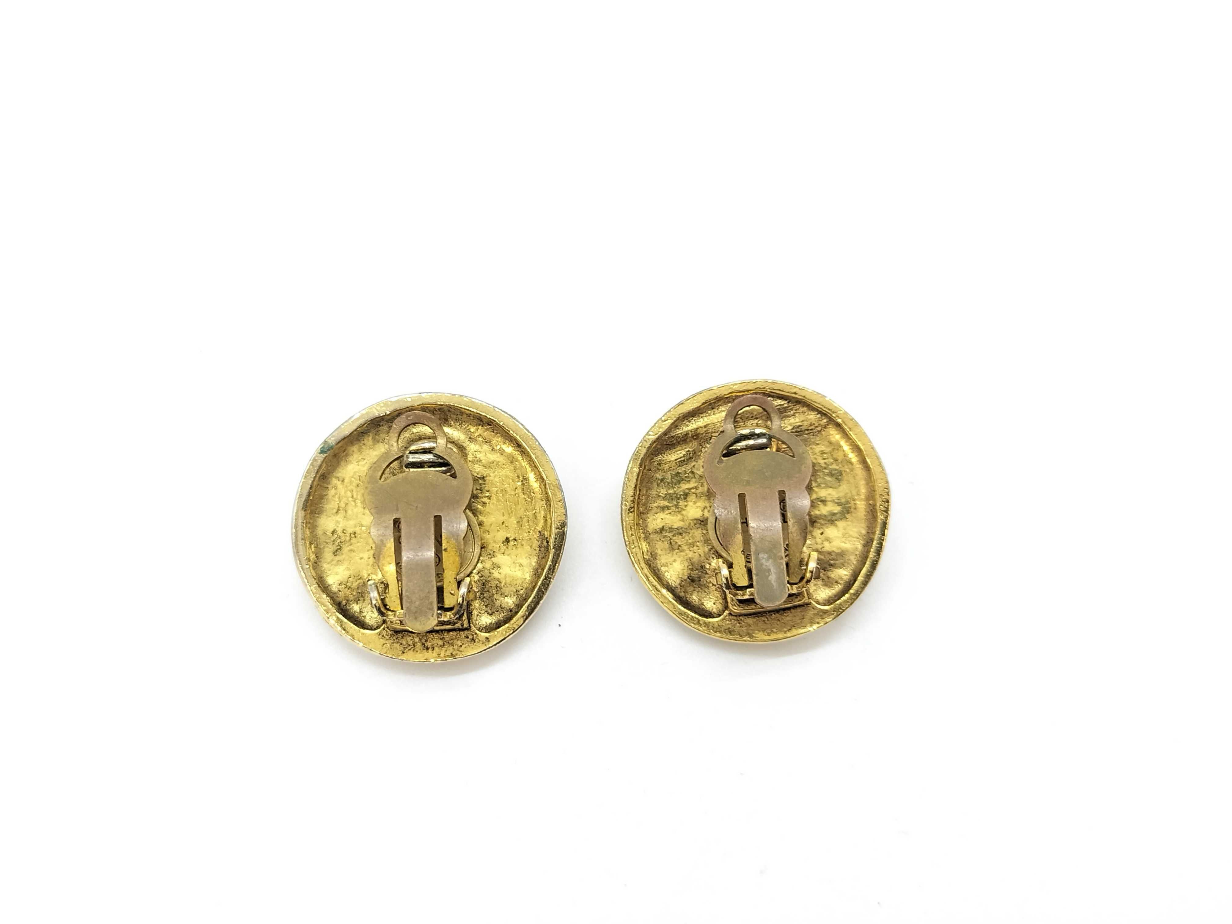 Earrings, Circle Rhinestone Earrings — view 3