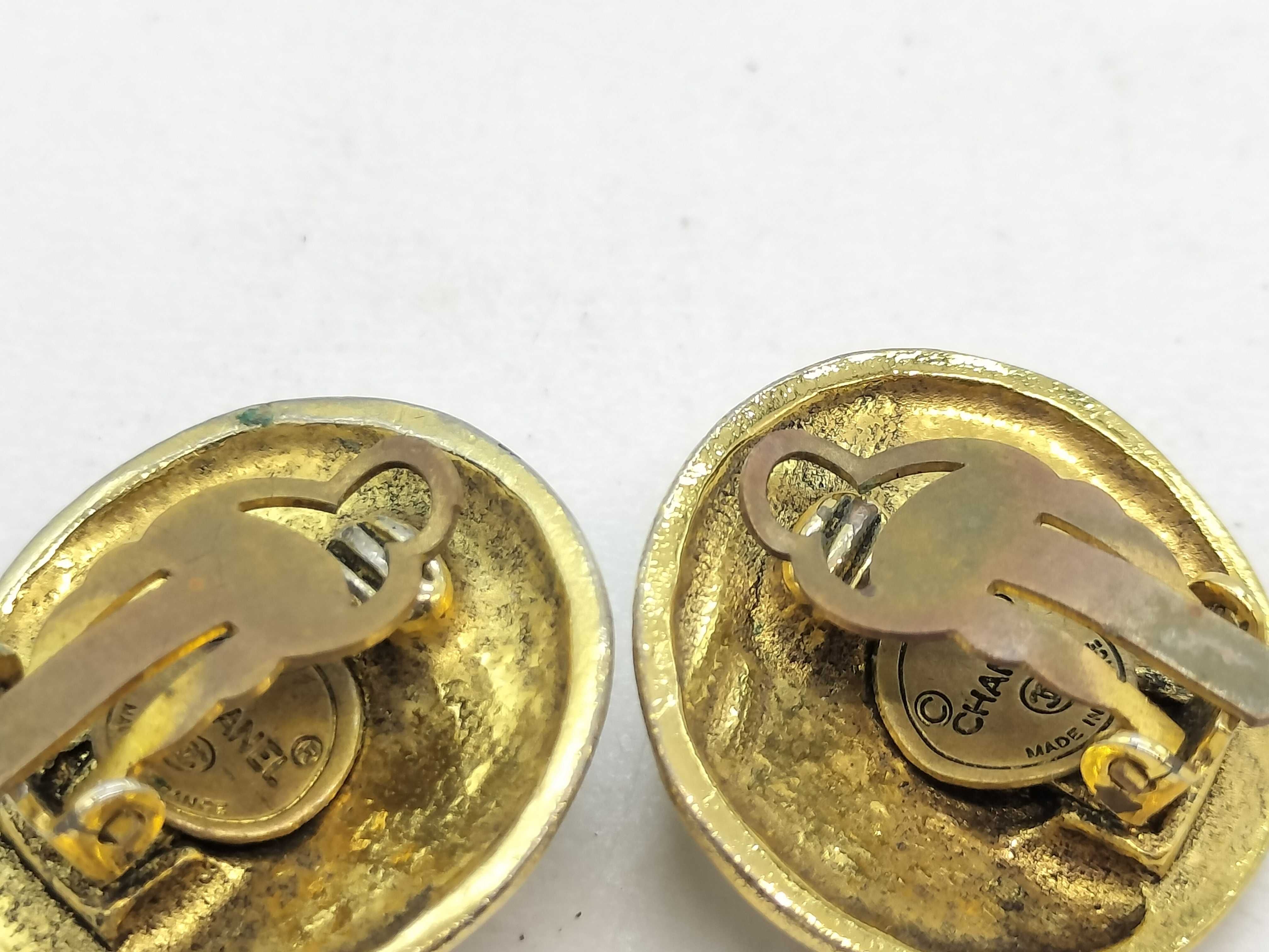 Earrings, Circle Rhinestone Earrings — view 7