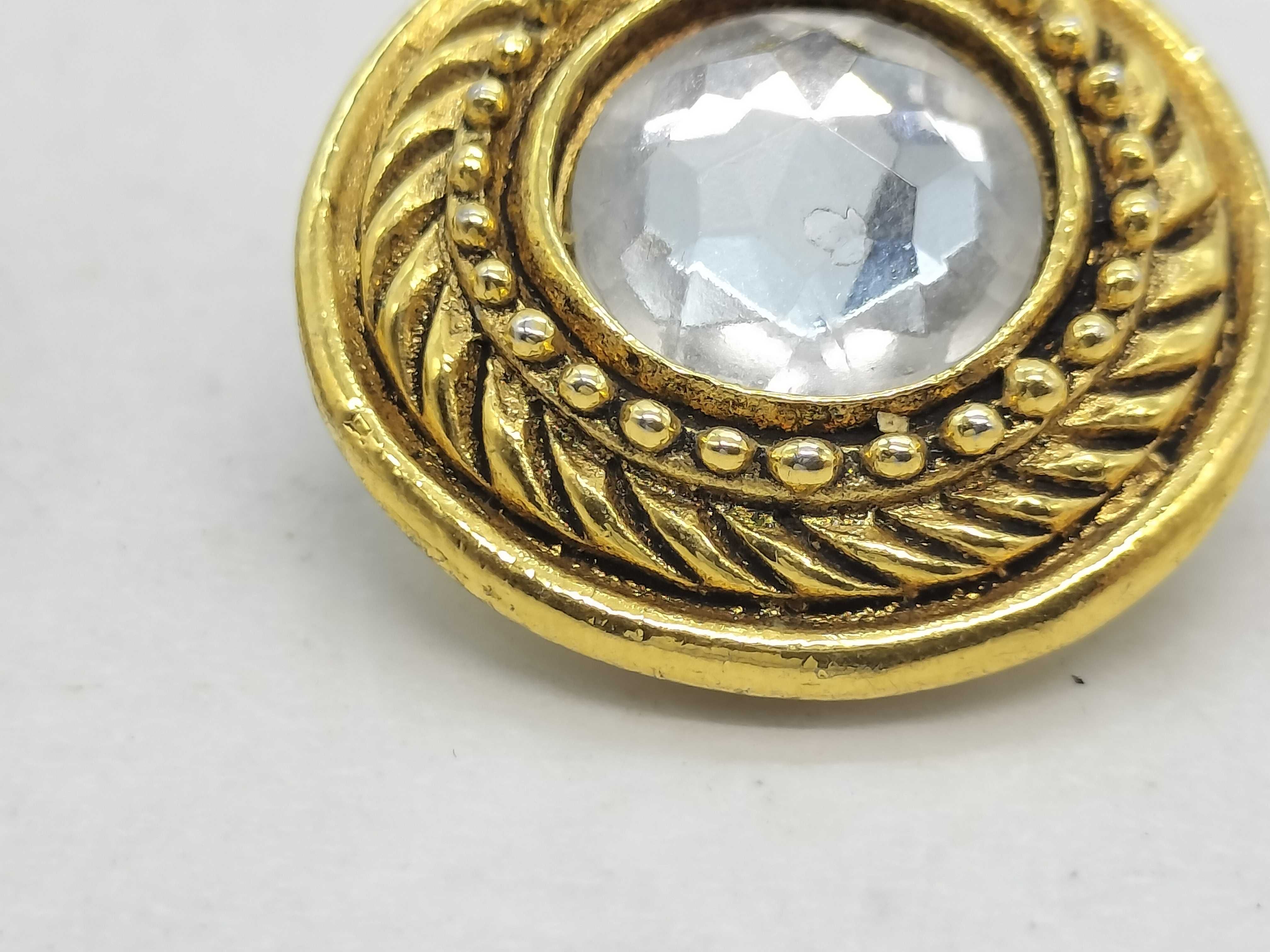 Earrings, Circle Rhinestone Earrings — view 8