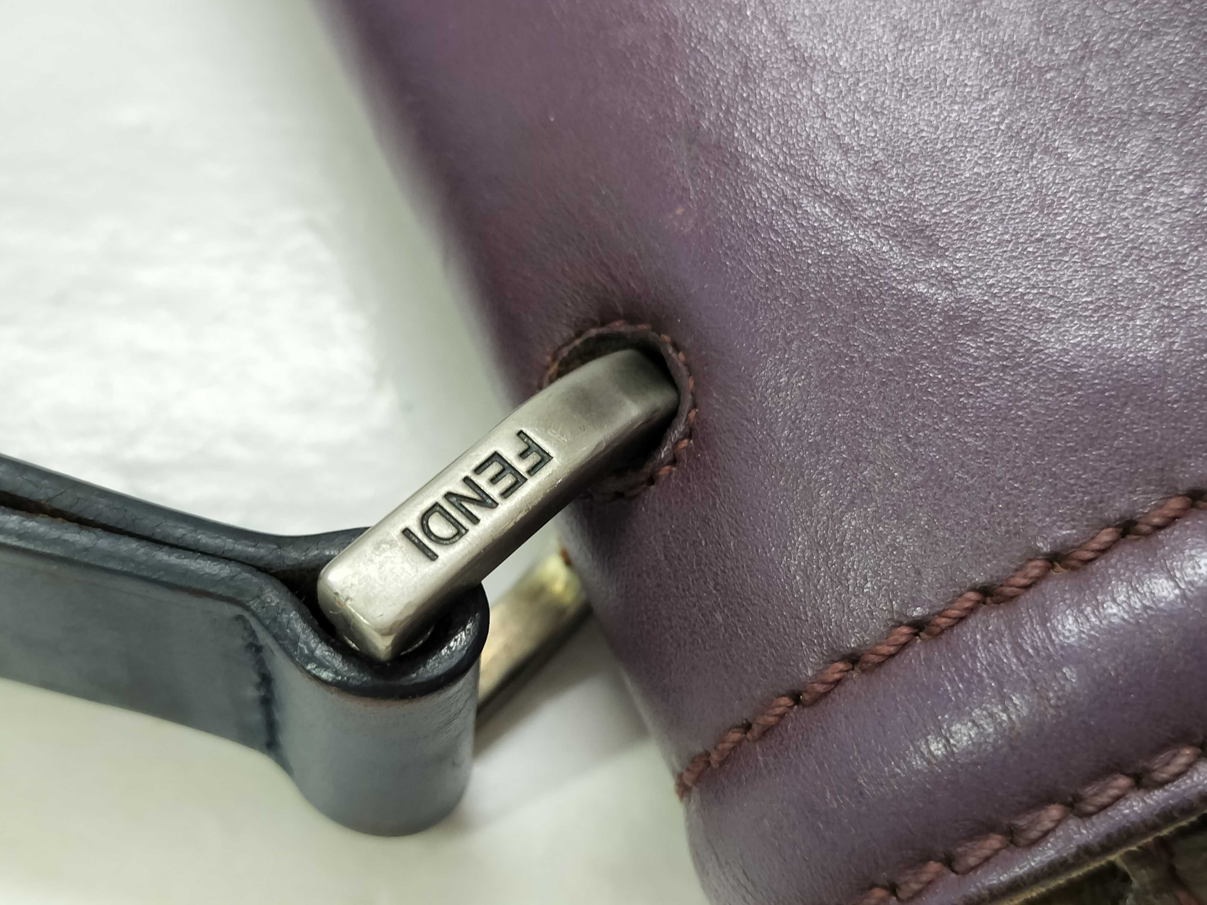 8BN234 Silvana Handbag 2-Way Leather Purple Handbag — view 5