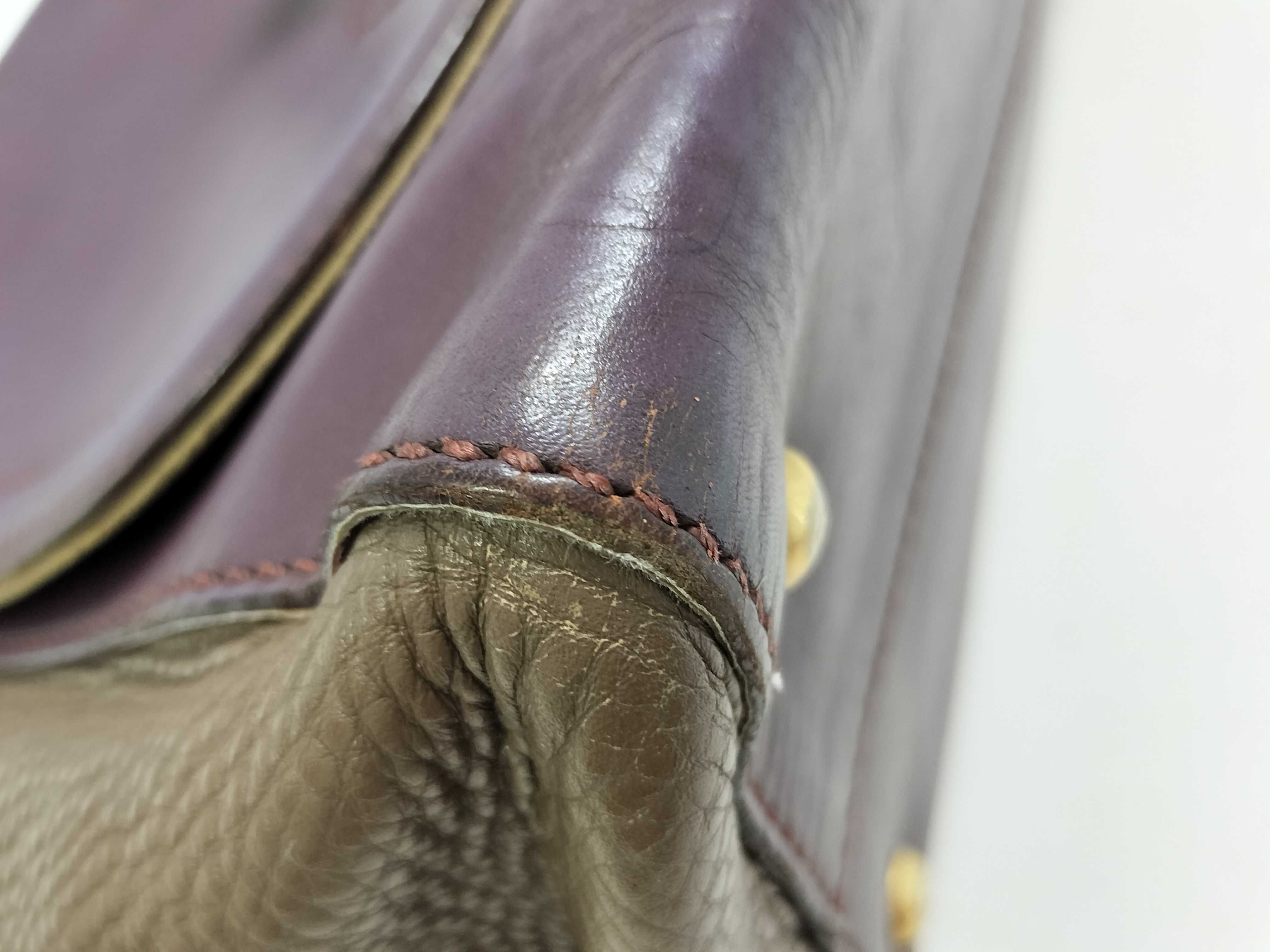 8BN234 Silvana Handbag 2-Way Leather Purple Handbag — view 6