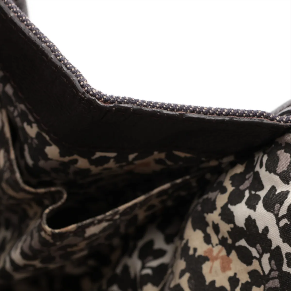 Paris Macadam Bittersweet Denim x Leather Handbag Blue — view 14