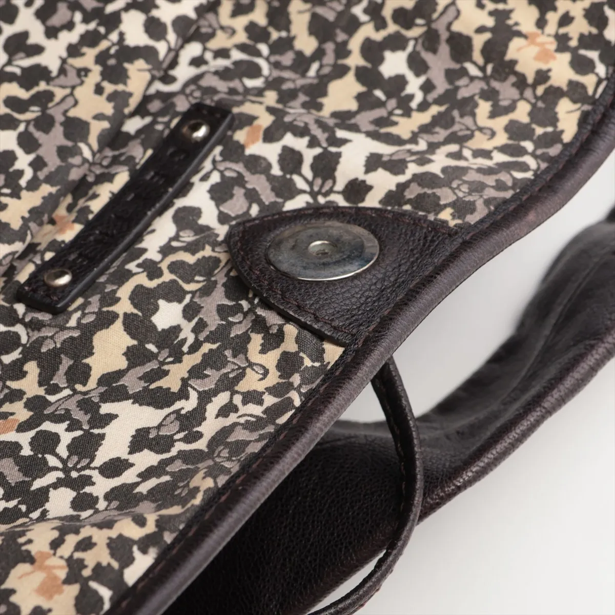 Paris Macadam Bittersweet Denim x Leather Handbag Blue — view 15