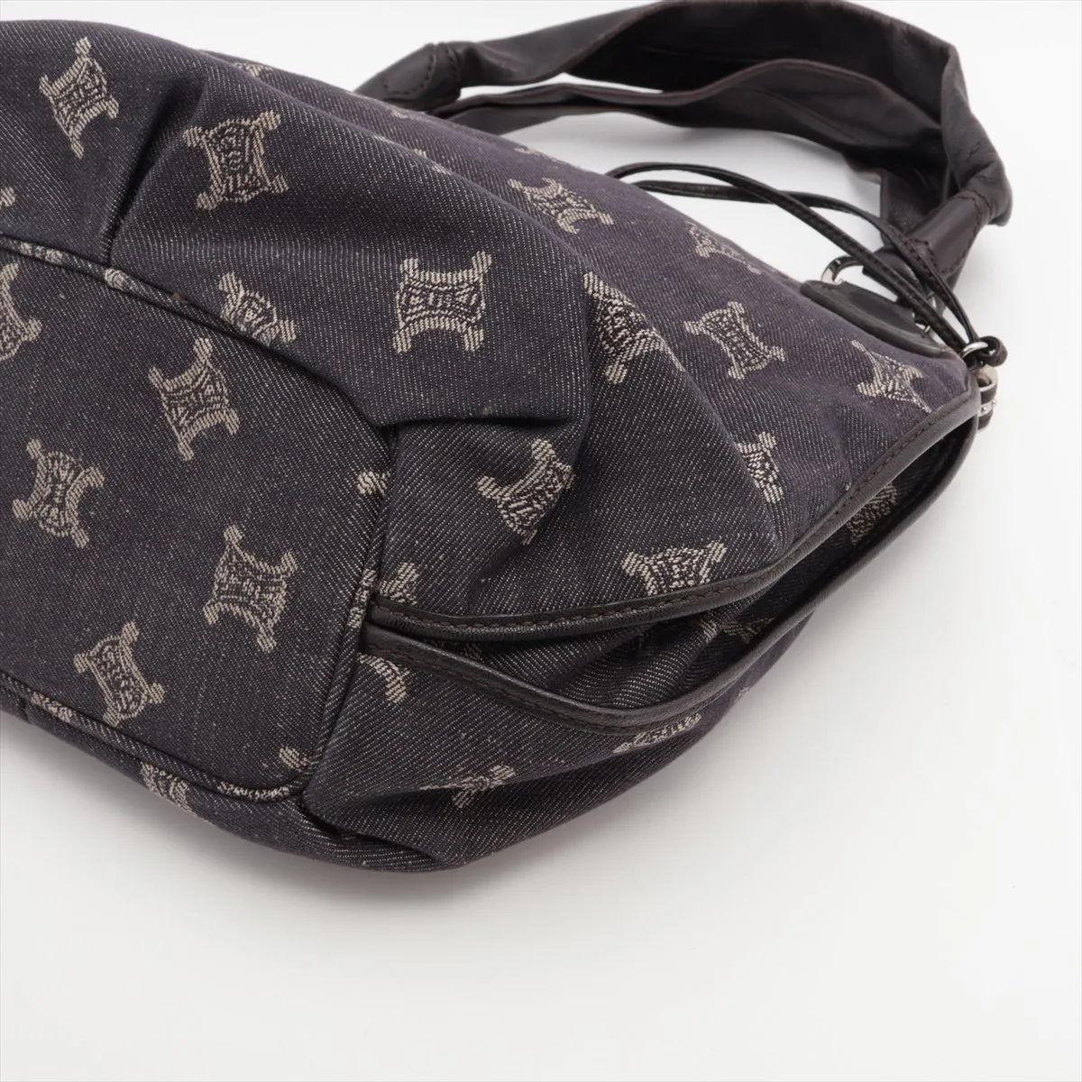 Paris Macadam Bittersweet Denim x Leather Handbag Blue — view 3