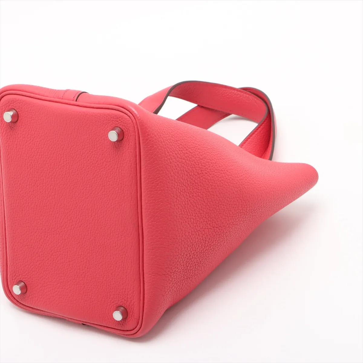 Picotin Lock 18 PM, Taurillon Maurice leather, Rose Mexico, Silver hardware, Year: 2020 — view 3