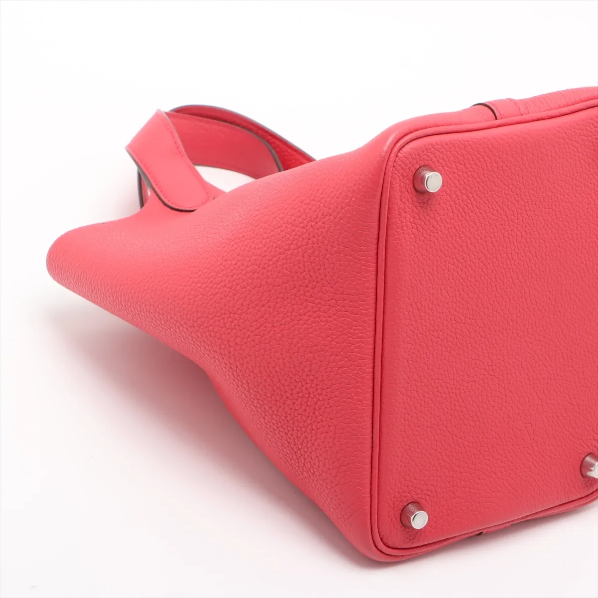 Picotin Lock 18 PM, Taurillon Maurice leather, Rose Mexico, Silver hardware, Year: 2020 — view 4