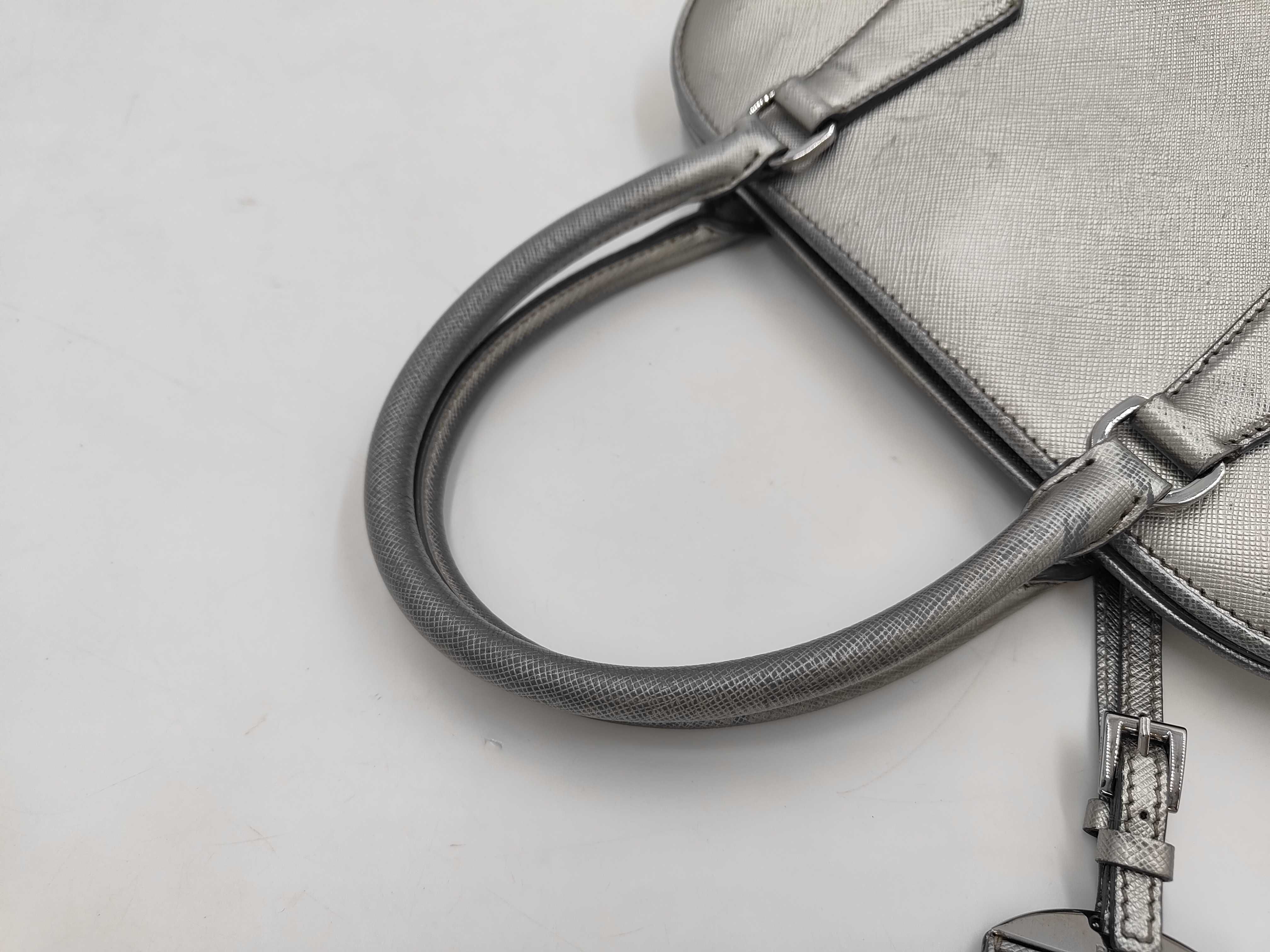 BAG LEATHER 2WAY SILVER Shoulder Bag — view 6