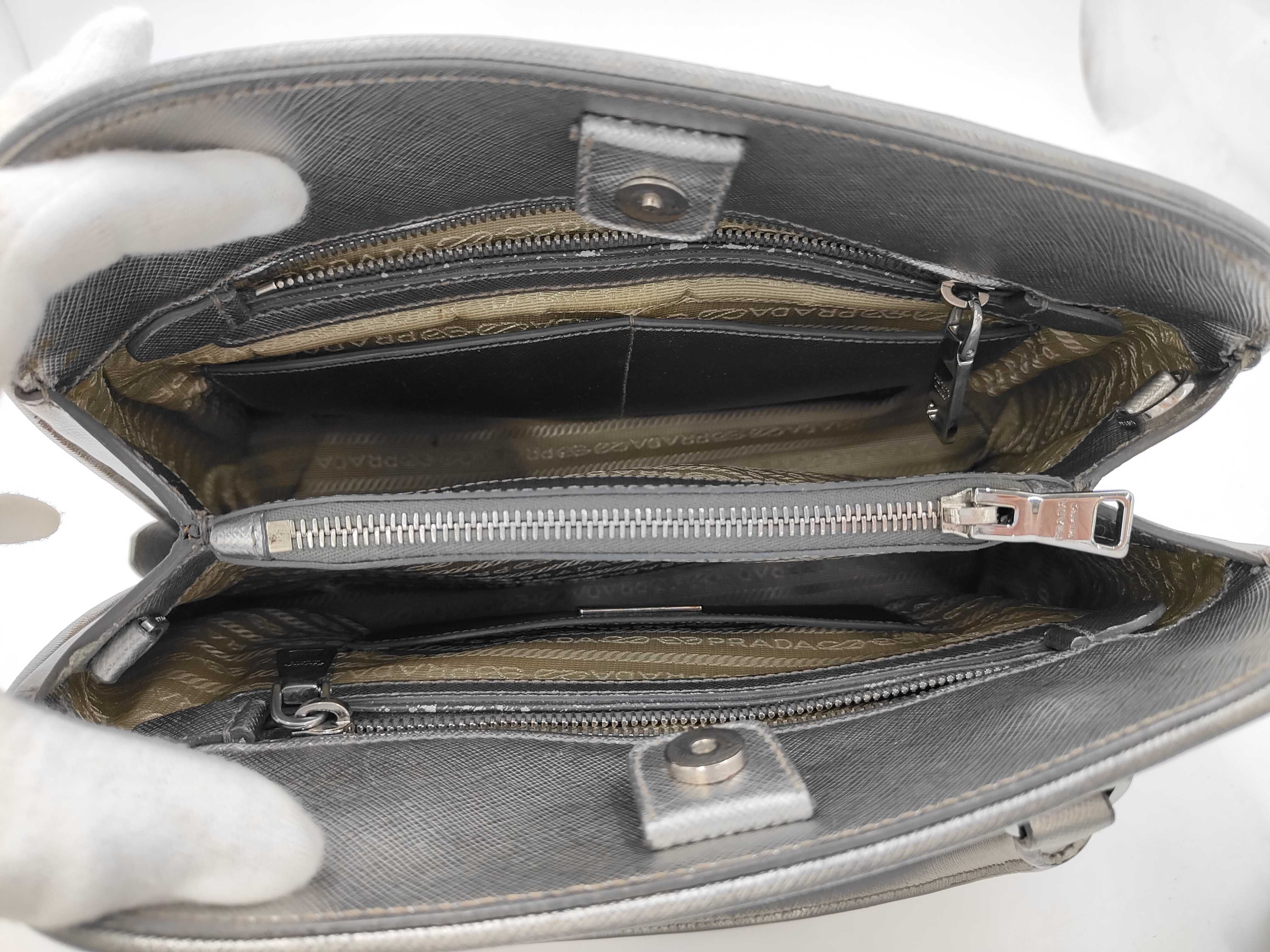 BAG LEATHER 2WAY SILVER Shoulder Bag — view 10