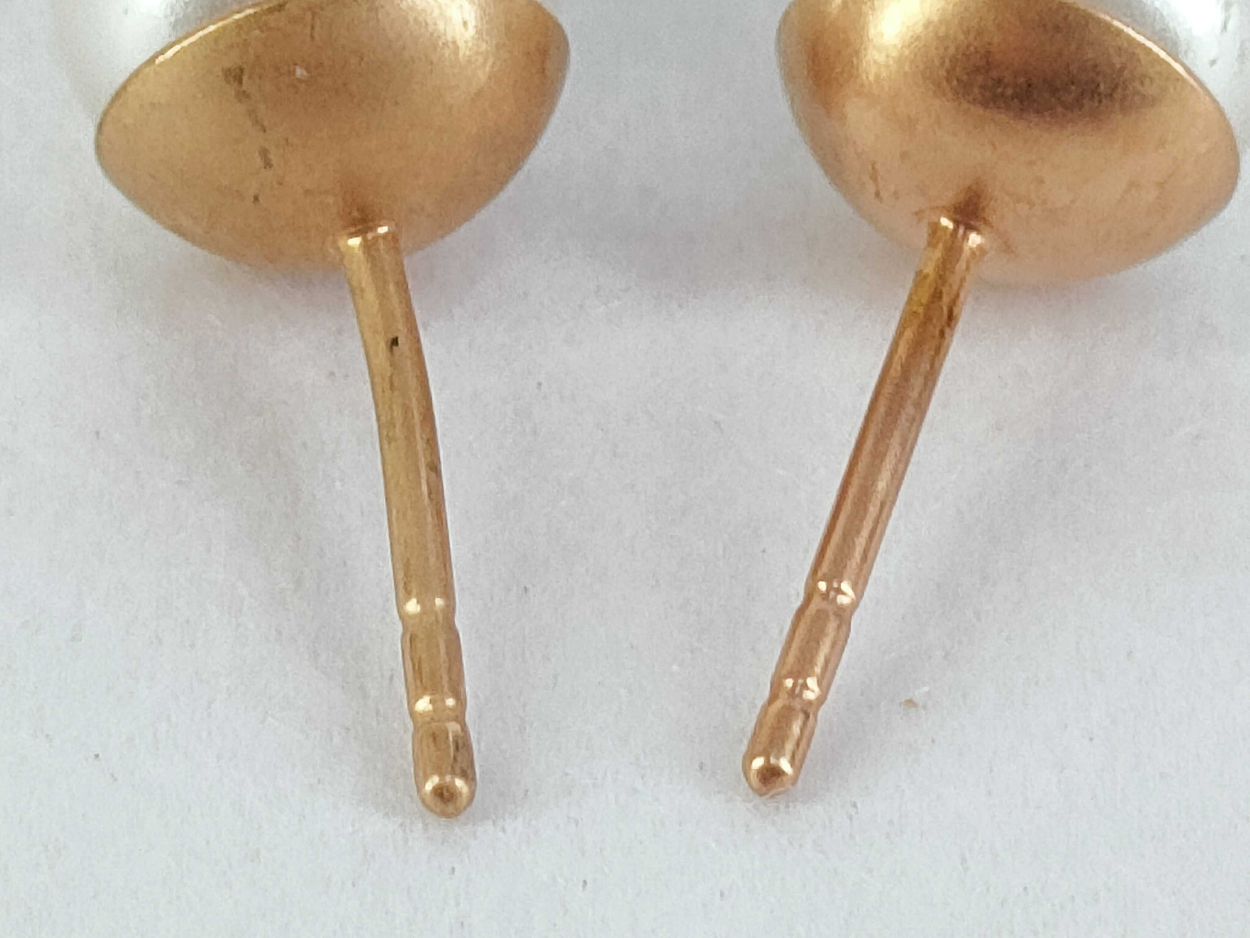 Tribal Flower Pearl Earrings — view 4
