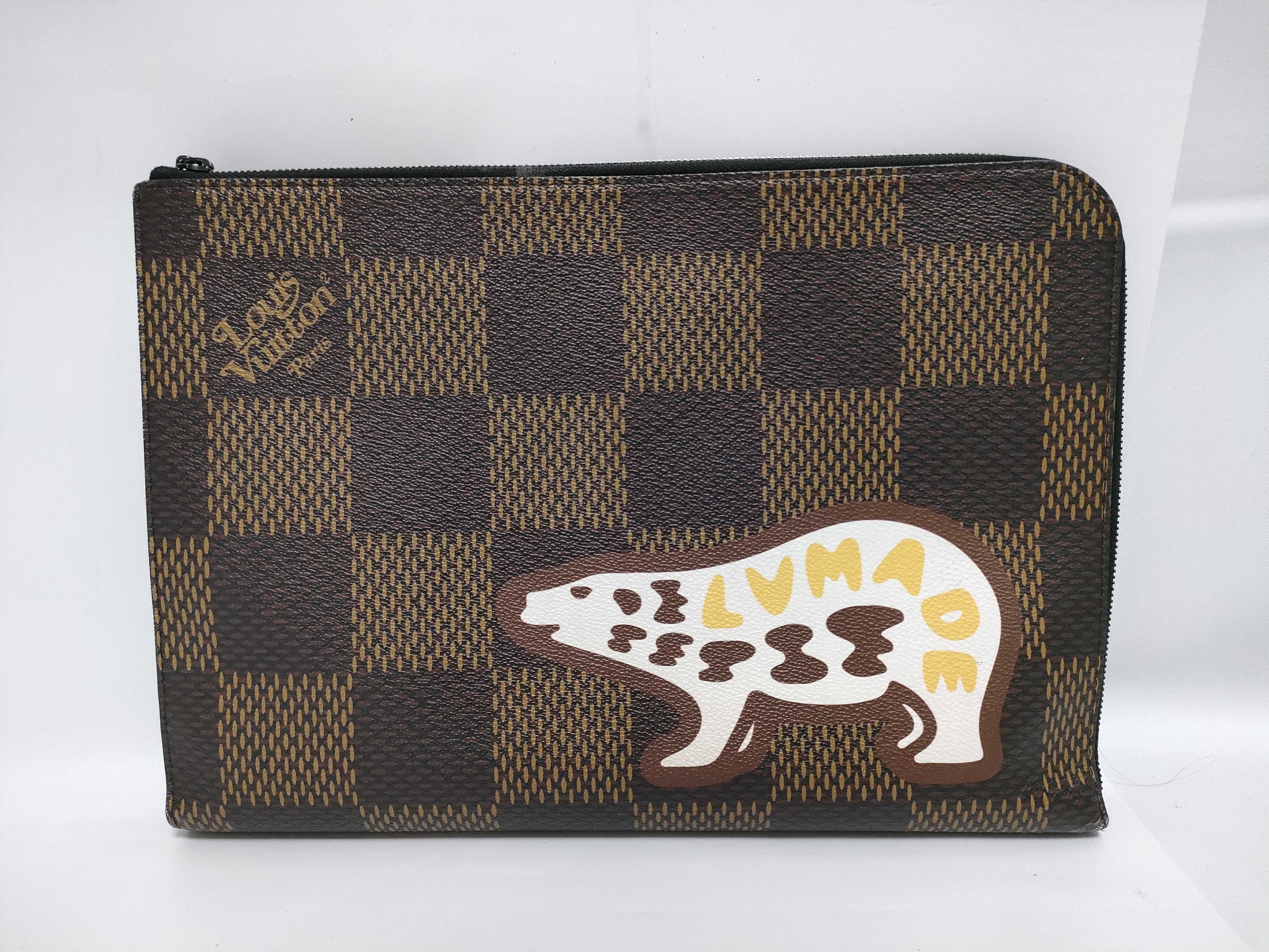 Damier Louis Vuitton M69390 Damier Giant Pochette Gère GM Clutch Bag