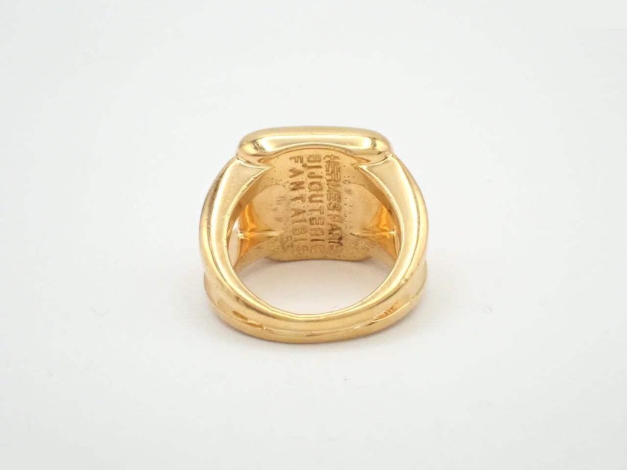 Corozo Sellier Ring, Gold, Size #12 — view 2