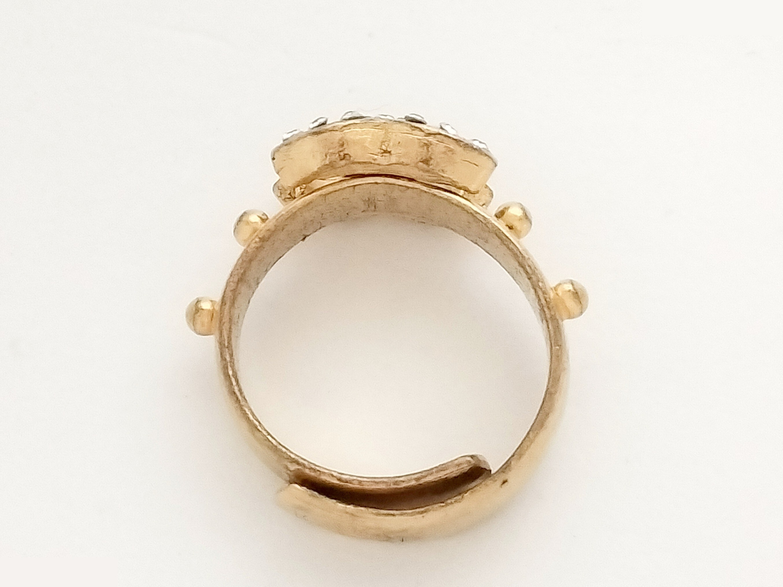 Coco Rhinestone Gold Ring #8 — view 3