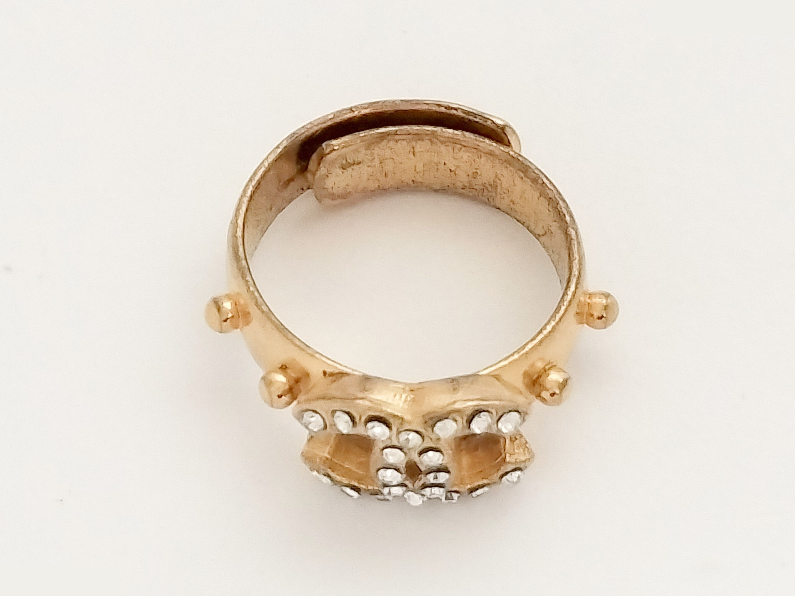 Coco Rhinestone Gold Ring #8 — view 4