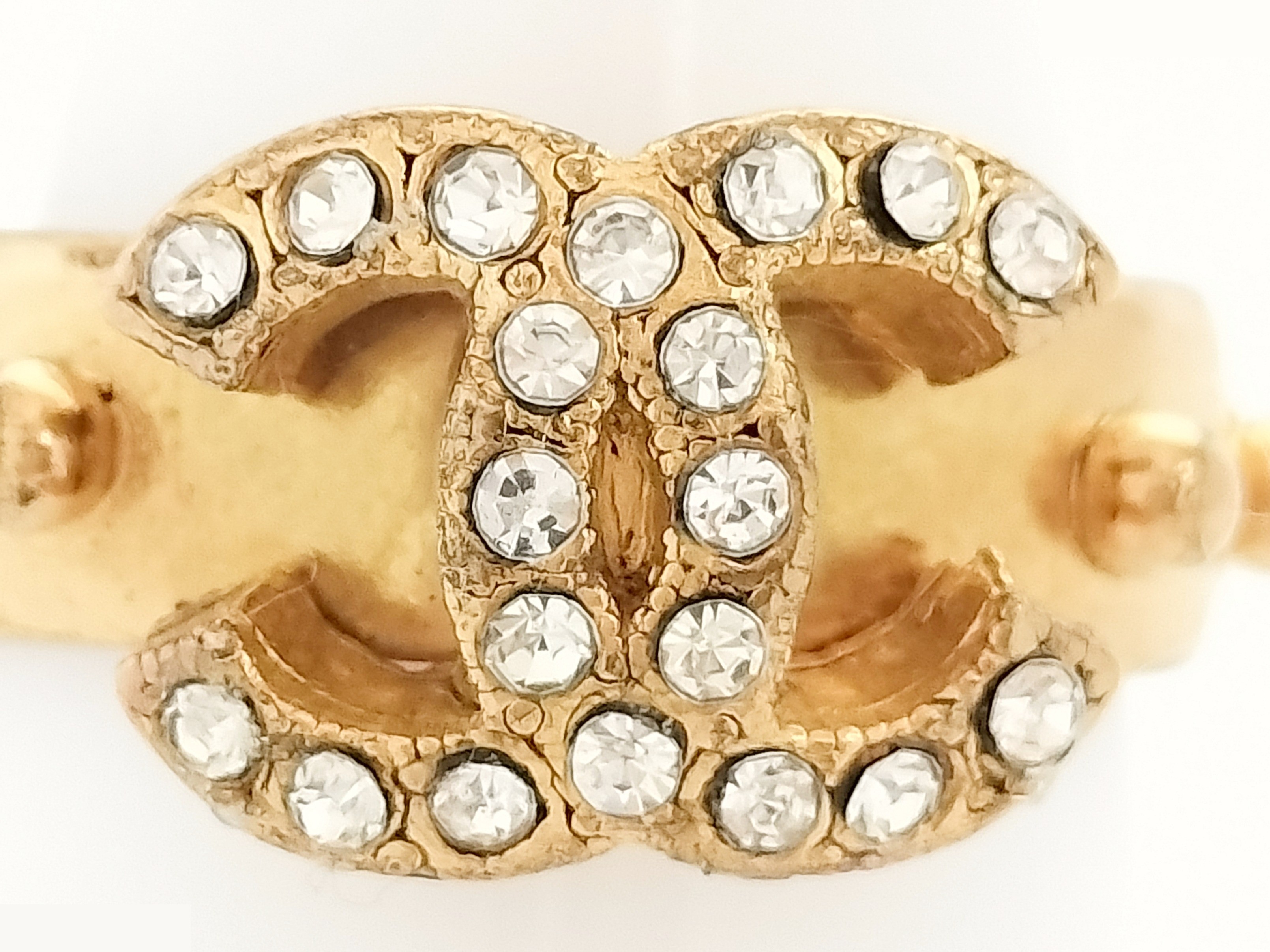 Coco Rhinestone Gold Ring #8 — view 7