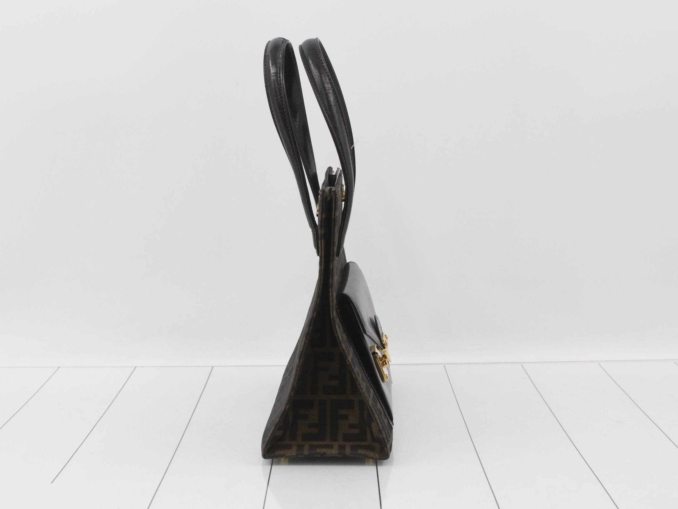 ZUCCA Leather x Canvas Handbag — view 4