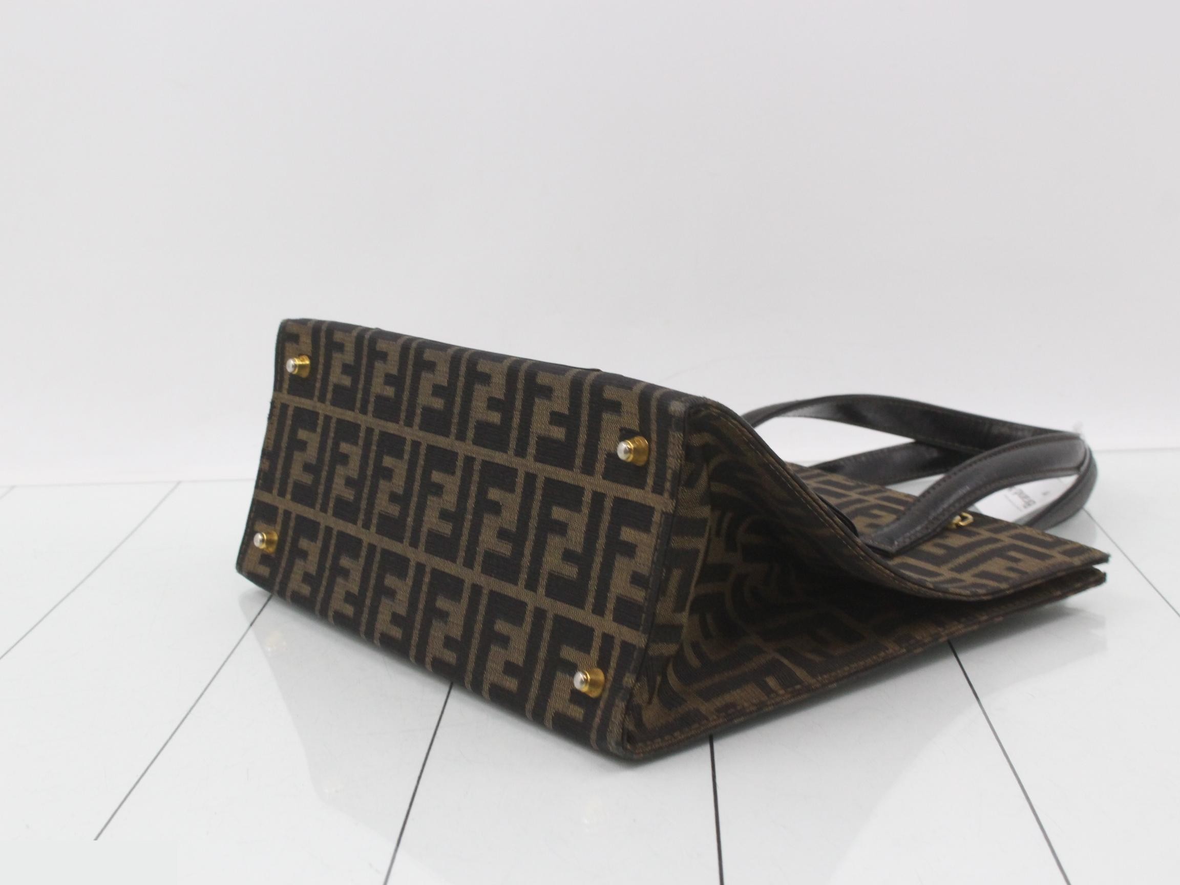 ZUCCA Leather x Canvas Handbag — view 6