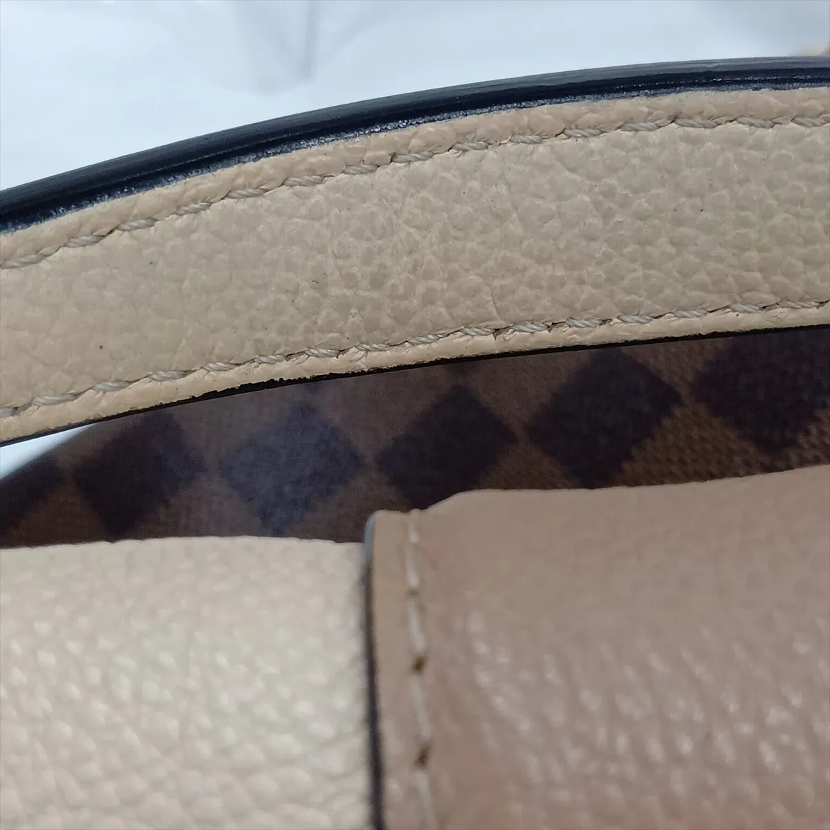 Damier Clapton Backpack N42259 SR2108 Brown x Beige — view 11