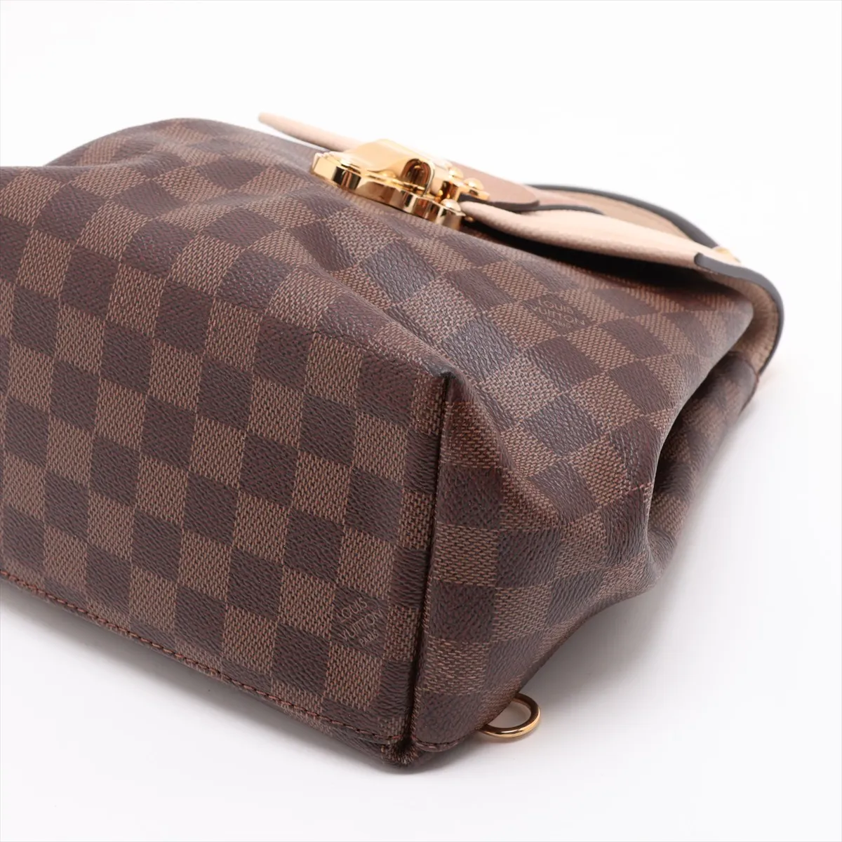 Damier Clapton Backpack N42259 SR2108 Brown x Beige — view 3