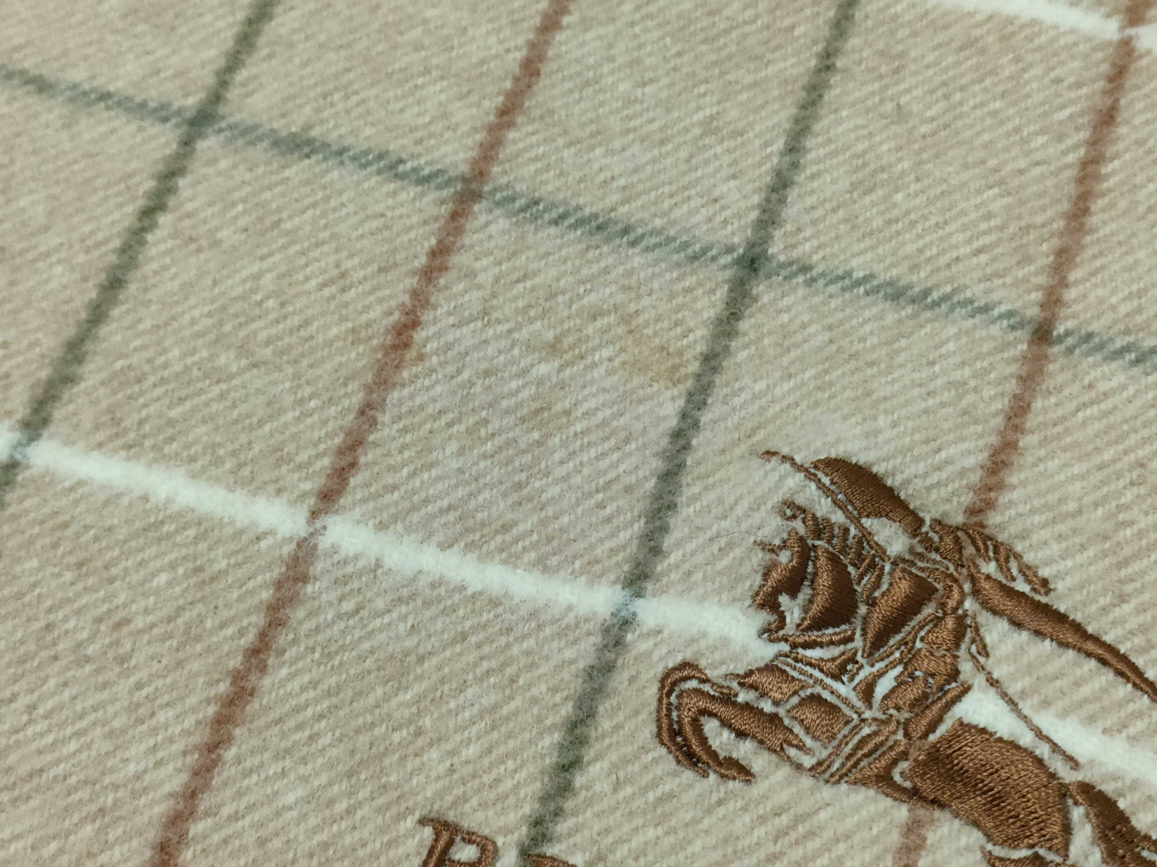 Nova Check Beige Shawl, Throw, and Other Accessories — view 6