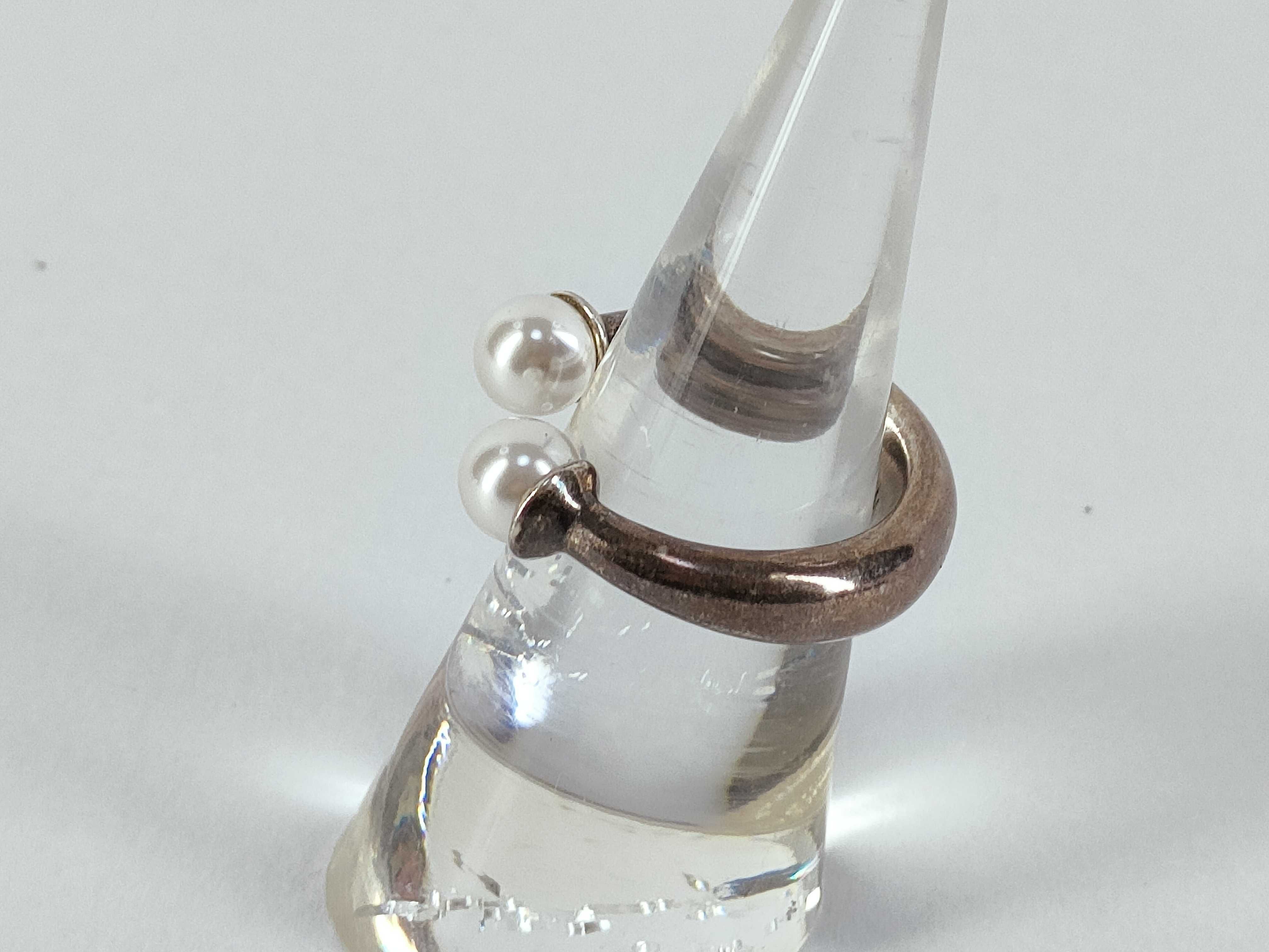 Tribal Pearl Ring, Size M — view 2